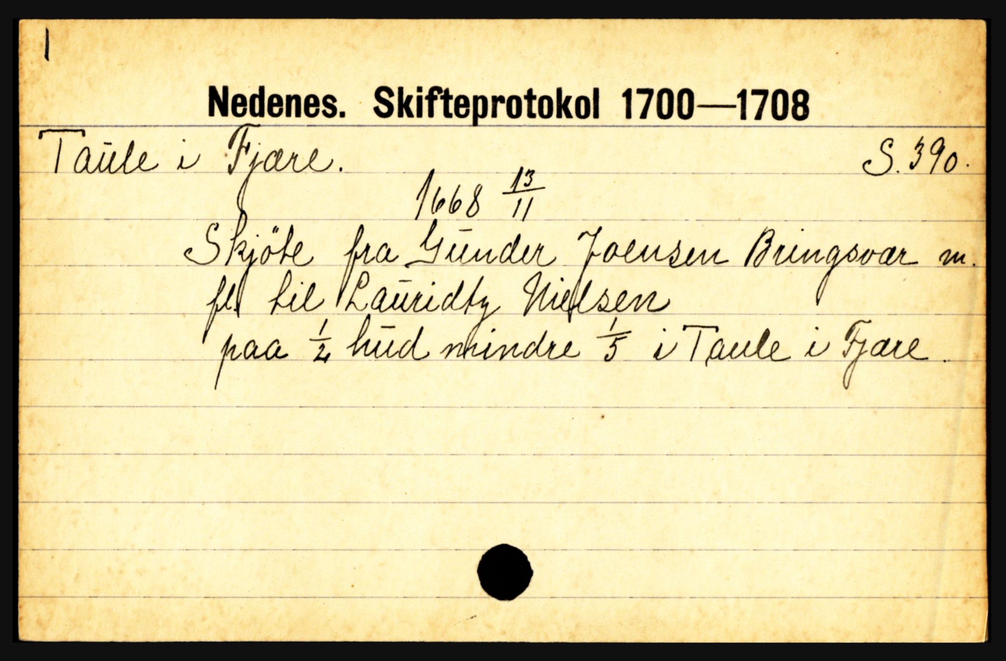 Nedenes sorenskriveri før 1824, AV/SAK-1221-0007/H, p. 29871