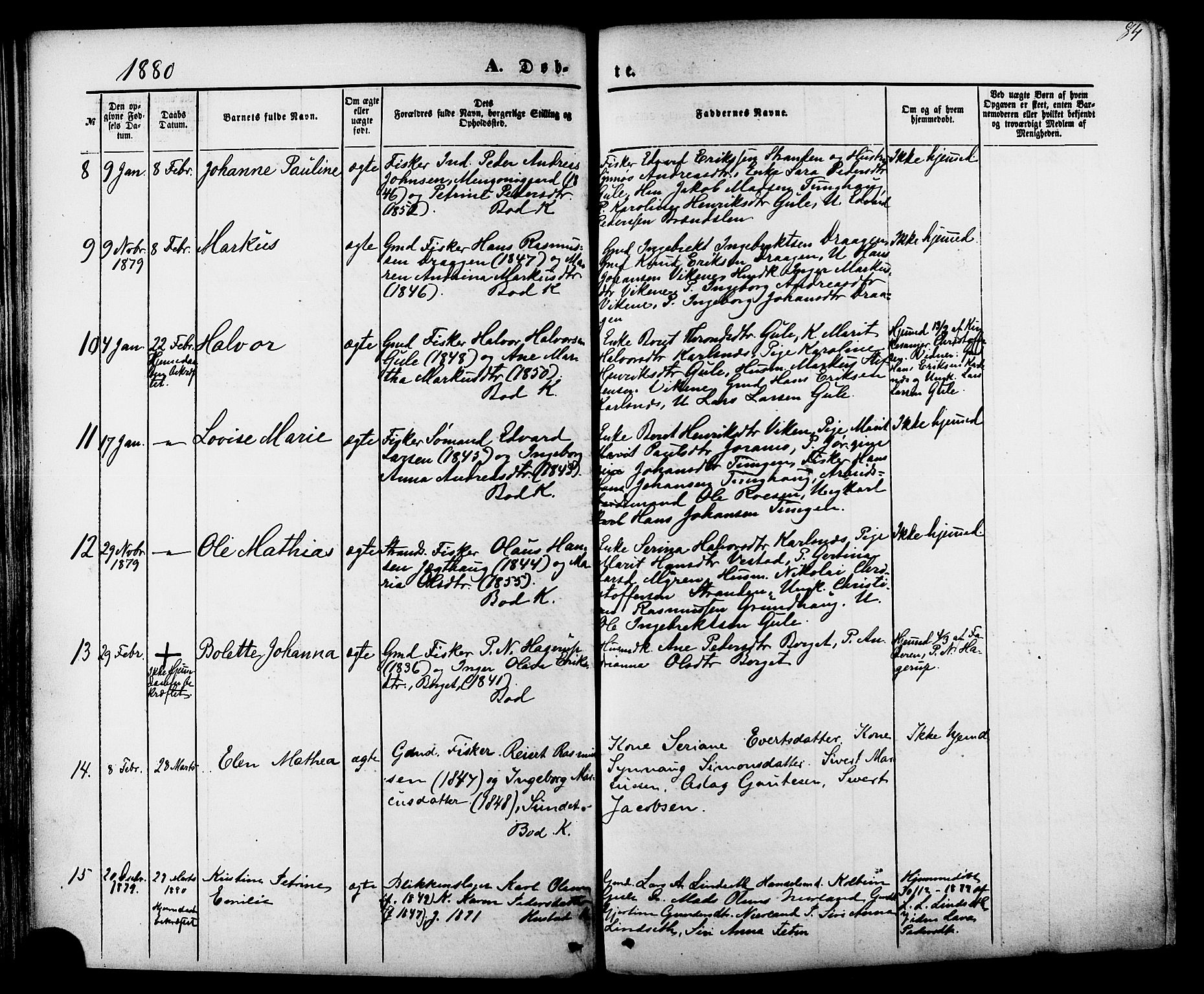 Ministerialprotokoller, klokkerbøker og fødselsregistre - Møre og Romsdal, AV/SAT-A-1454/566/L0768: Parish register (official) no. 566A07, 1869-1881, p. 84