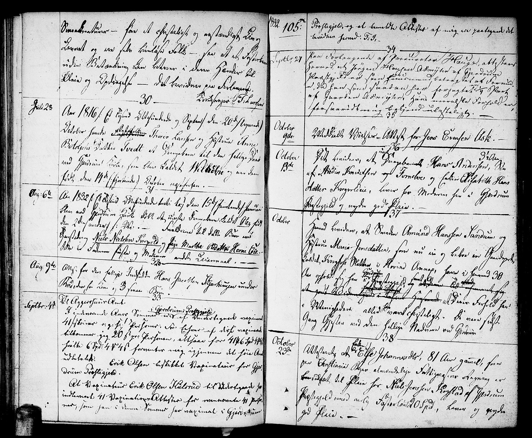 Gjerdrum prestekontor Kirkebøker, SAO/A-10412b/F/Fa/L0003: Parish register (official) no. I 3, 1798-1815, p. 105