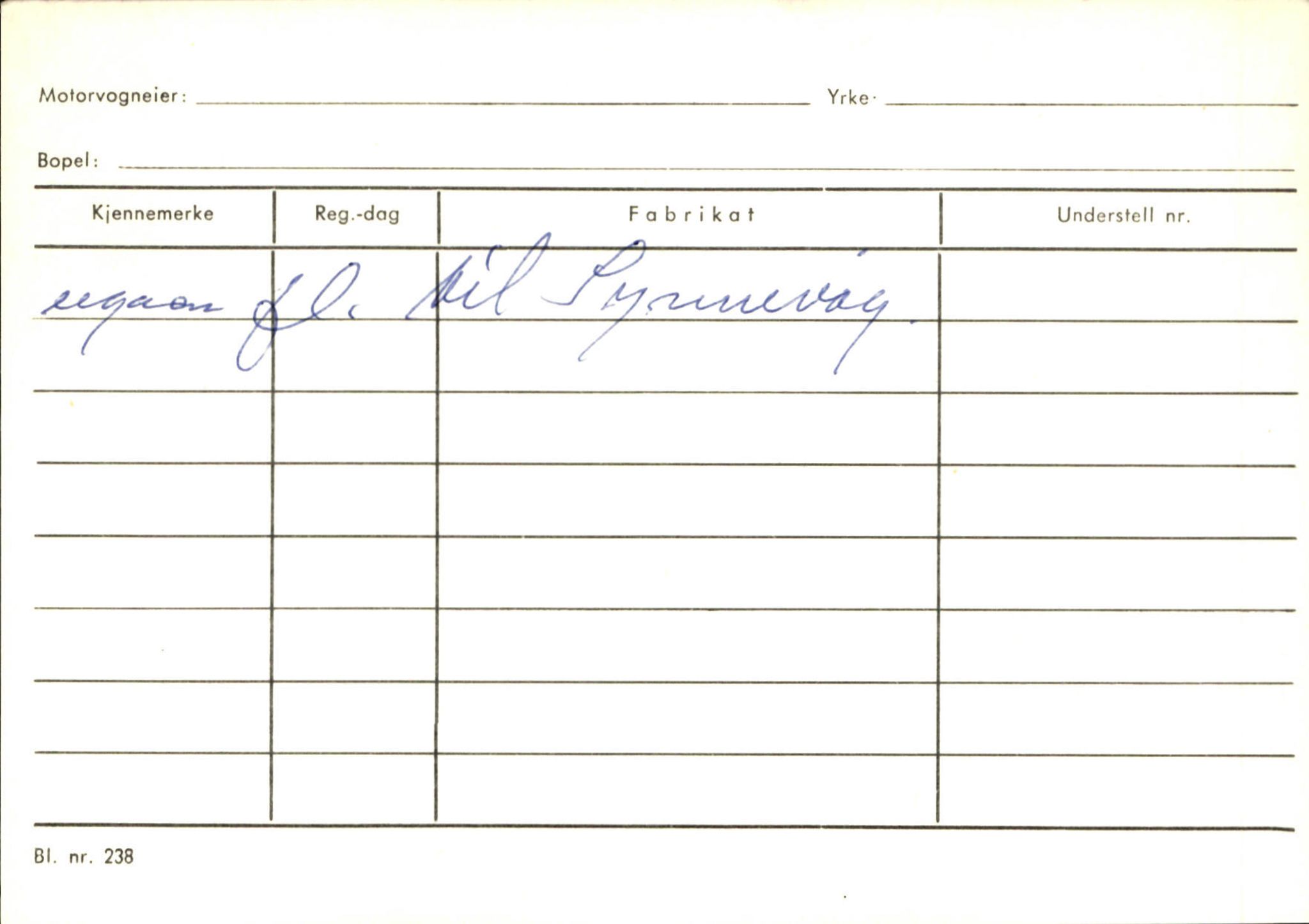 Statens vegvesen, Sogn og Fjordane vegkontor, SAB/A-5301/4/F/L0125: Eigarregister Sogndal V-Å. Aurland A-Å. Fjaler A-N, 1945-1975, p. 2694