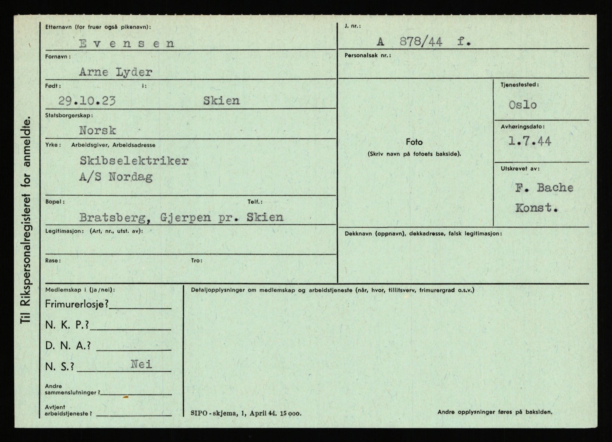 Statspolitiet - Hovedkontoret / Osloavdelingen, AV/RA-S-1329/C/Ca/L0004: Eid - funn av gjenstander	, 1943-1945, p. 2314