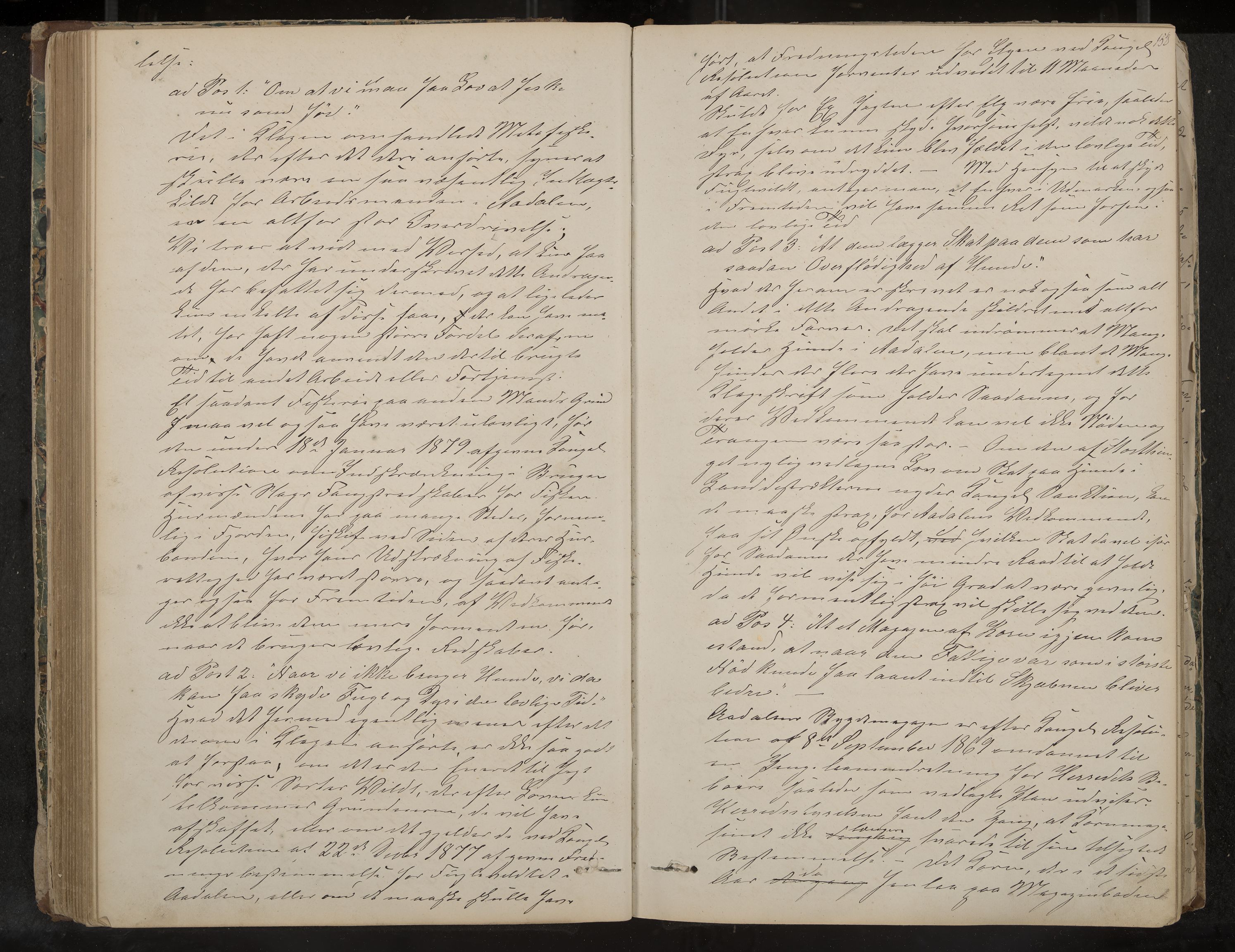 Ådal formannskap og sentraladministrasjon, IKAK/0614021/A/Aa/L0001: Møtebok, 1858-1891, p. 158