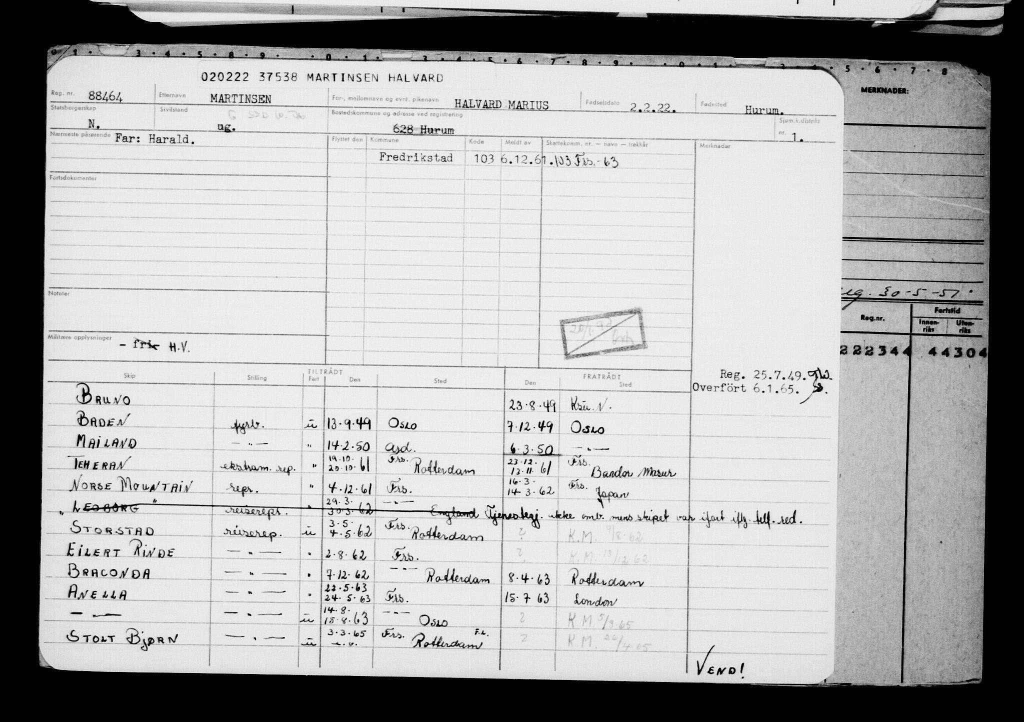 Direktoratet for sjømenn, AV/RA-S-3545/G/Gb/L0202: Hovedkort, 1922, p. 539