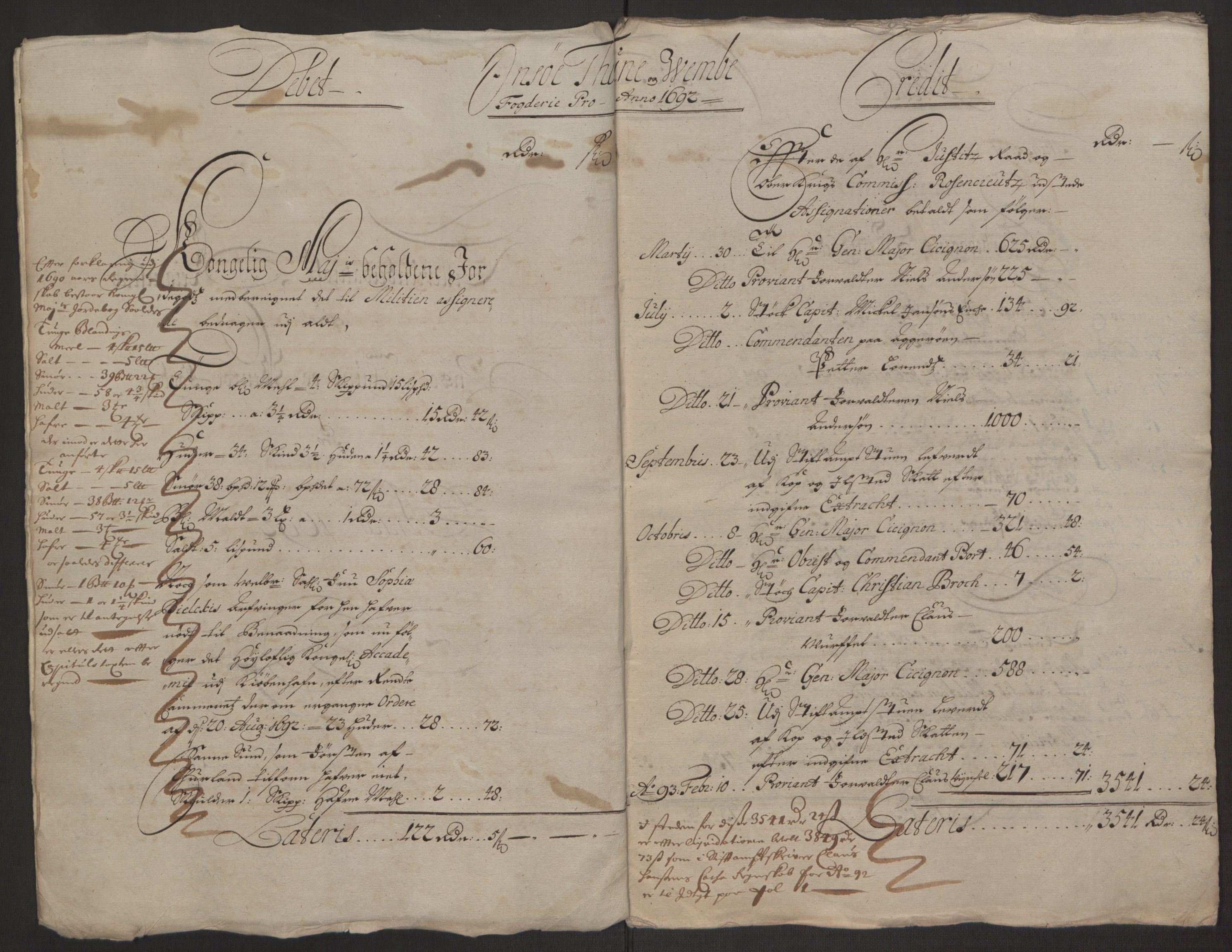 Rentekammeret inntil 1814, Reviderte regnskaper, Fogderegnskap, AV/RA-EA-4092/R03/L0120: Fogderegnskap Onsøy, Tune, Veme og Åbygge fogderi, 1692-1693, p. 9
