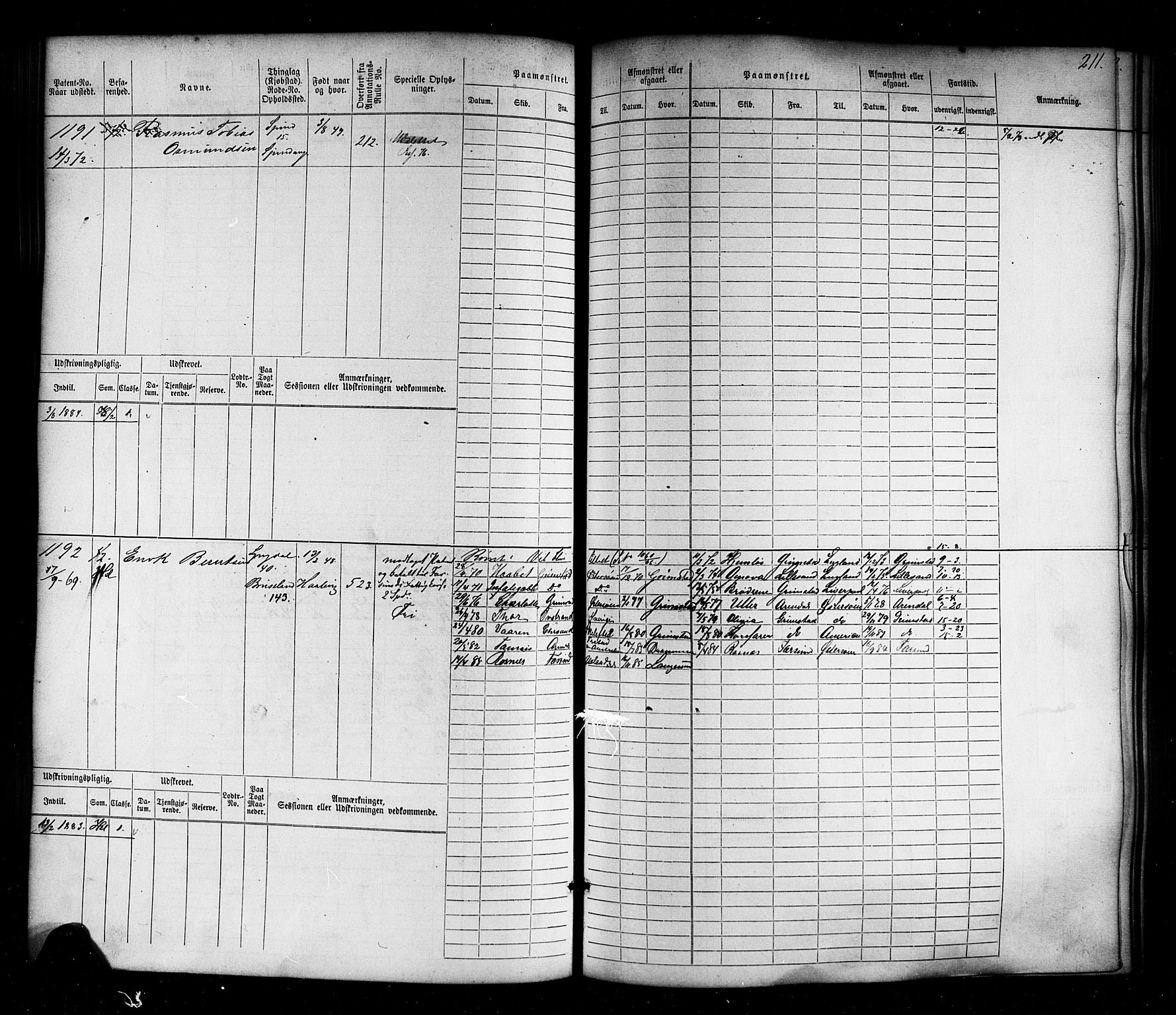 Farsund mønstringskrets, SAK/2031-0017/F/Fb/L0016: Hovedrulle nr 771-1536, Z-8, 1868-1904, p. 225