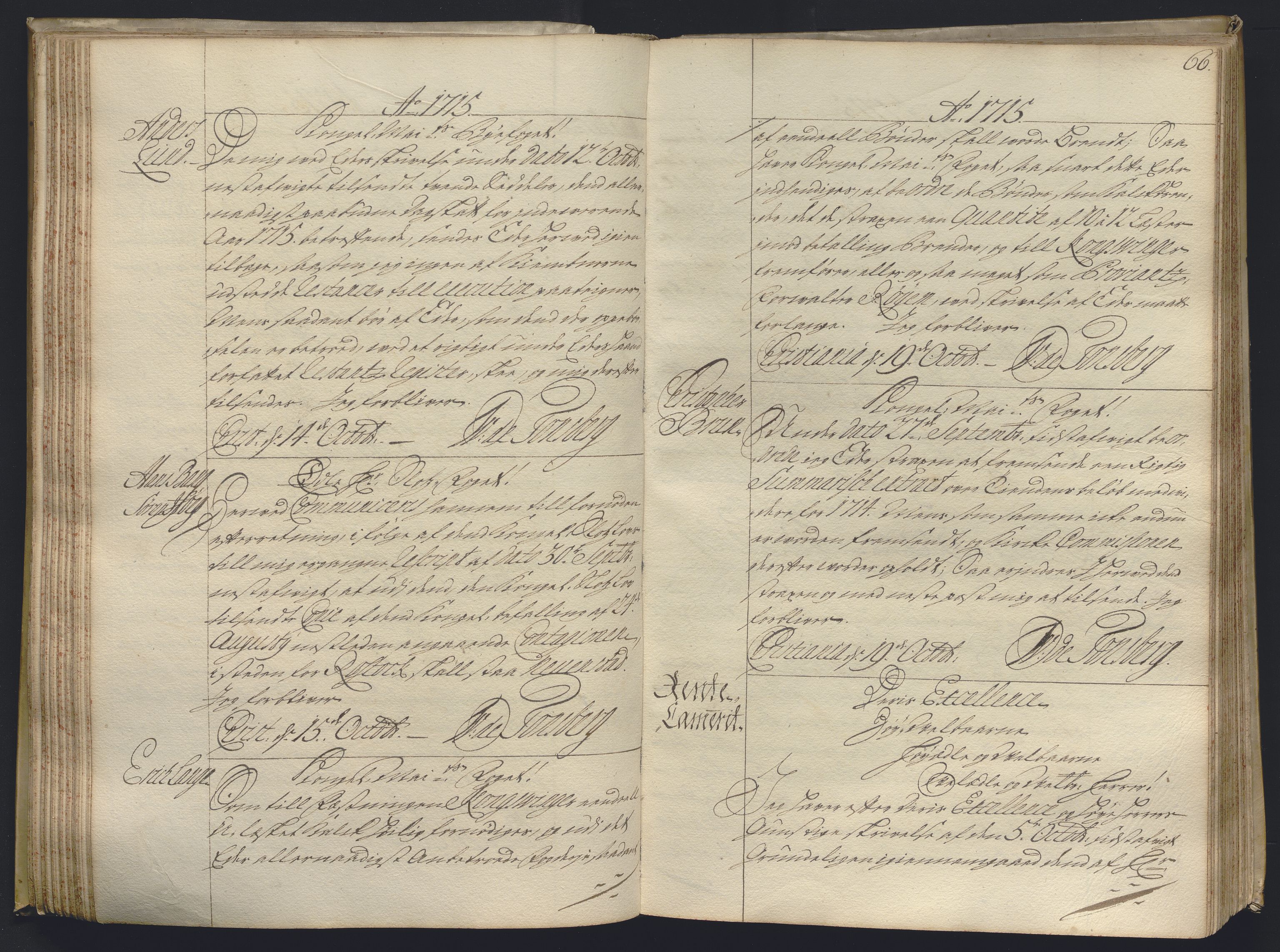 Kristiania stiftamt, AV/SAO-A-10386/B/Ba/L0004: Kopibok, 1715-1717, p. 65b-66a