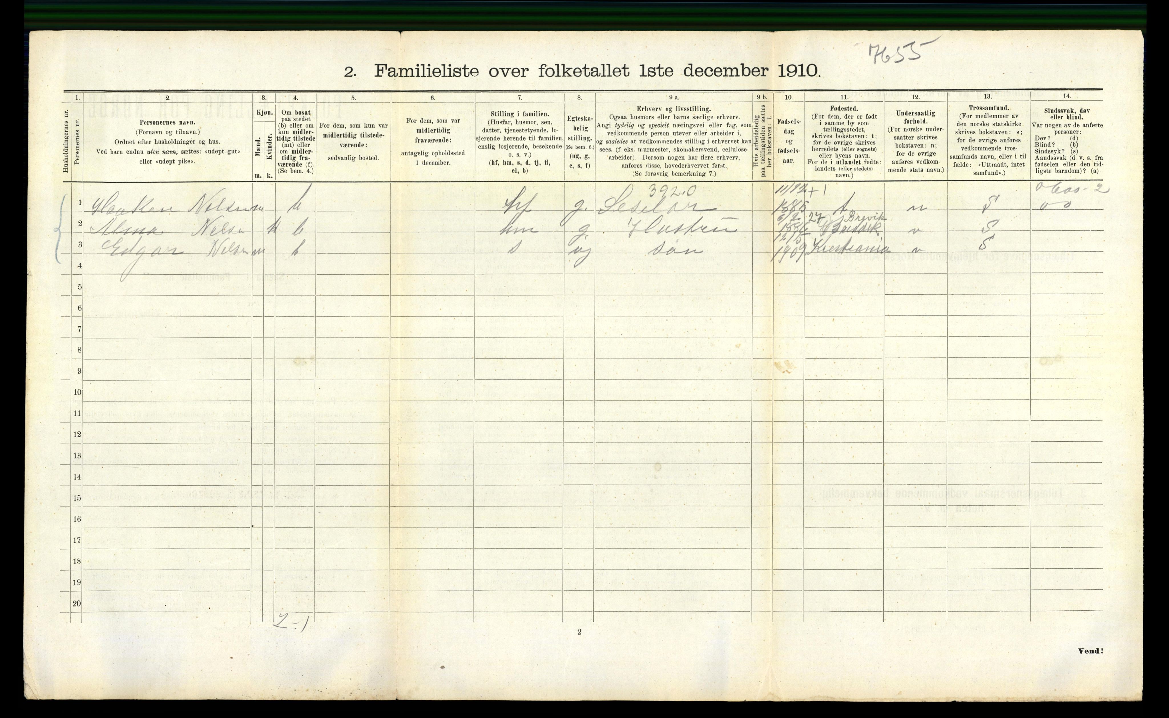 RA, 1910 census for Bergen, 1910, p. 41194