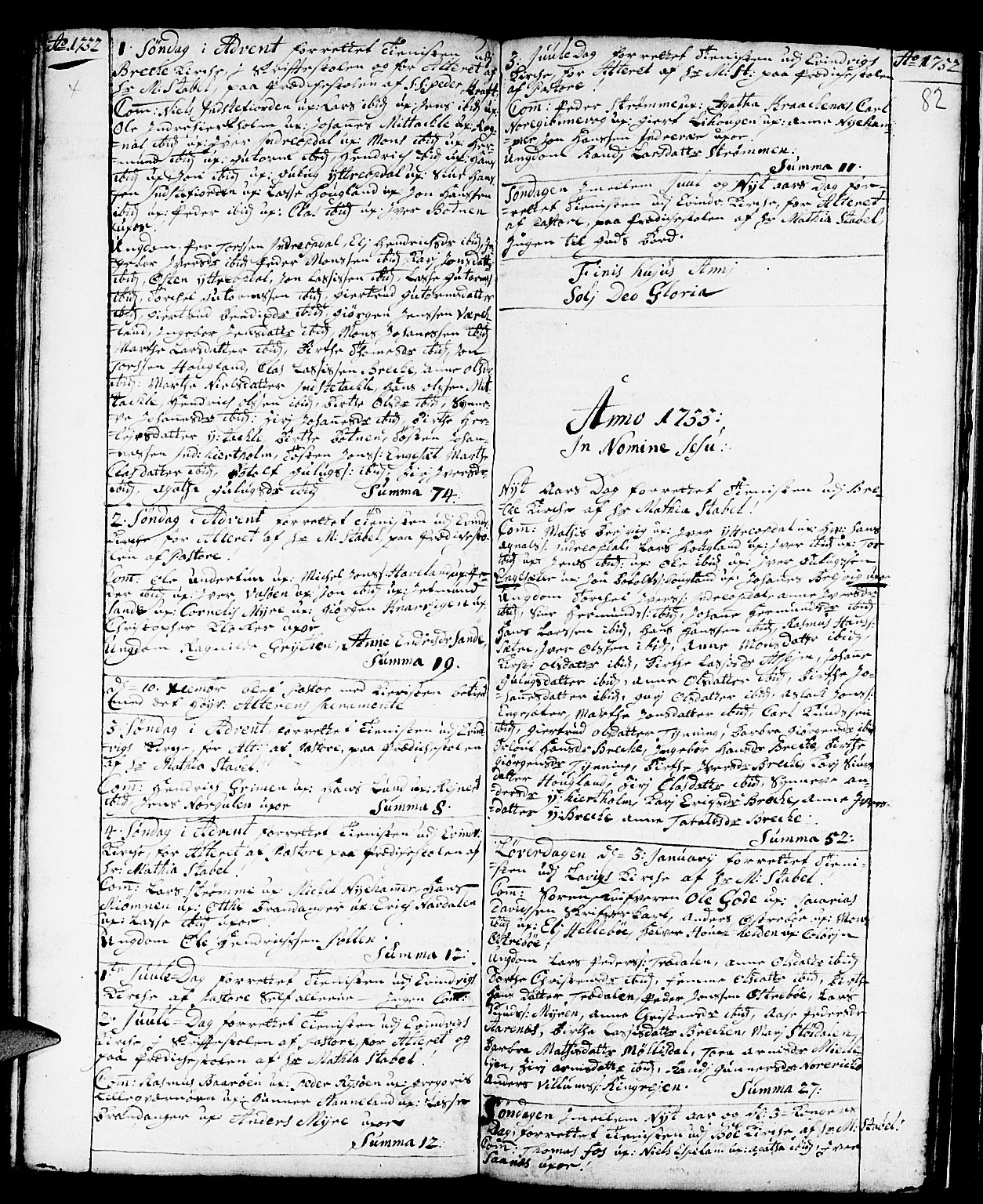Gulen sokneprestembete, SAB/A-80201/H/Haa/Haaa/L0001: Parish register (official) no. A 1, 1680-1735, p. 82