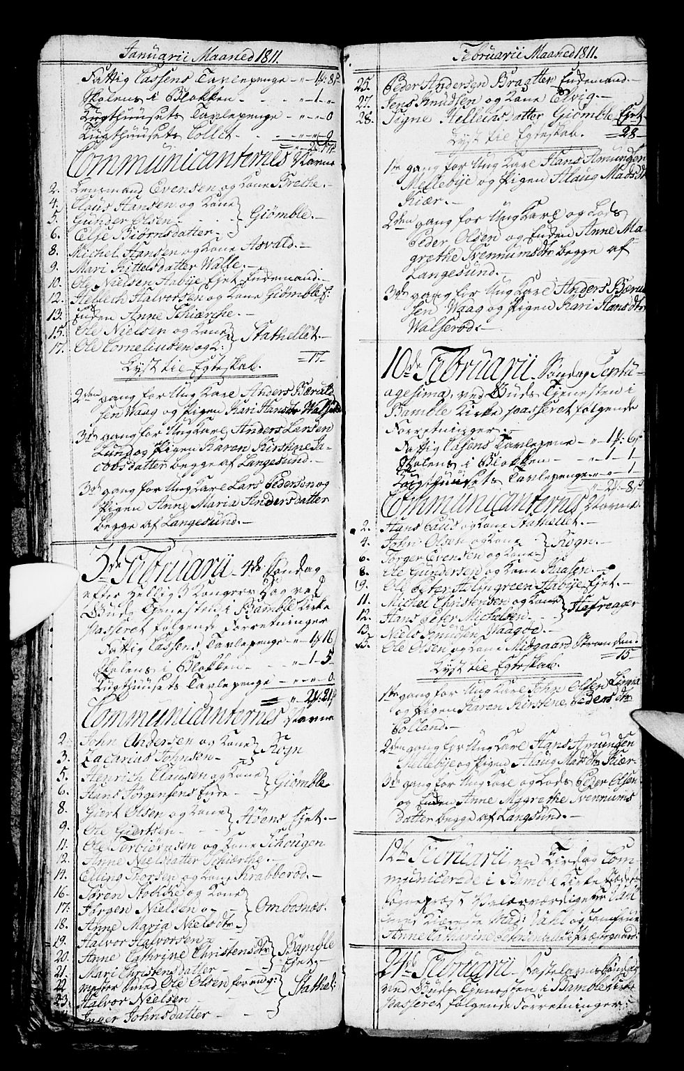 Bamble kirkebøker, AV/SAKO-A-253/G/Ga/L0004: Parish register (copy) no. I 4, 1808-1814