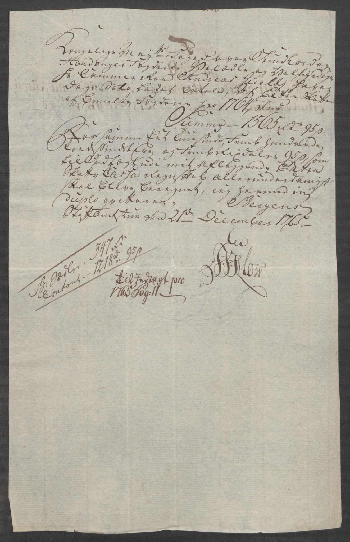 Rentekammeret inntil 1814, Reviderte regnskaper, Fogderegnskap, AV/RA-EA-4092/R48/L3136: Ekstraskatten Sunnhordland og Hardanger, 1762-1772, p. 84