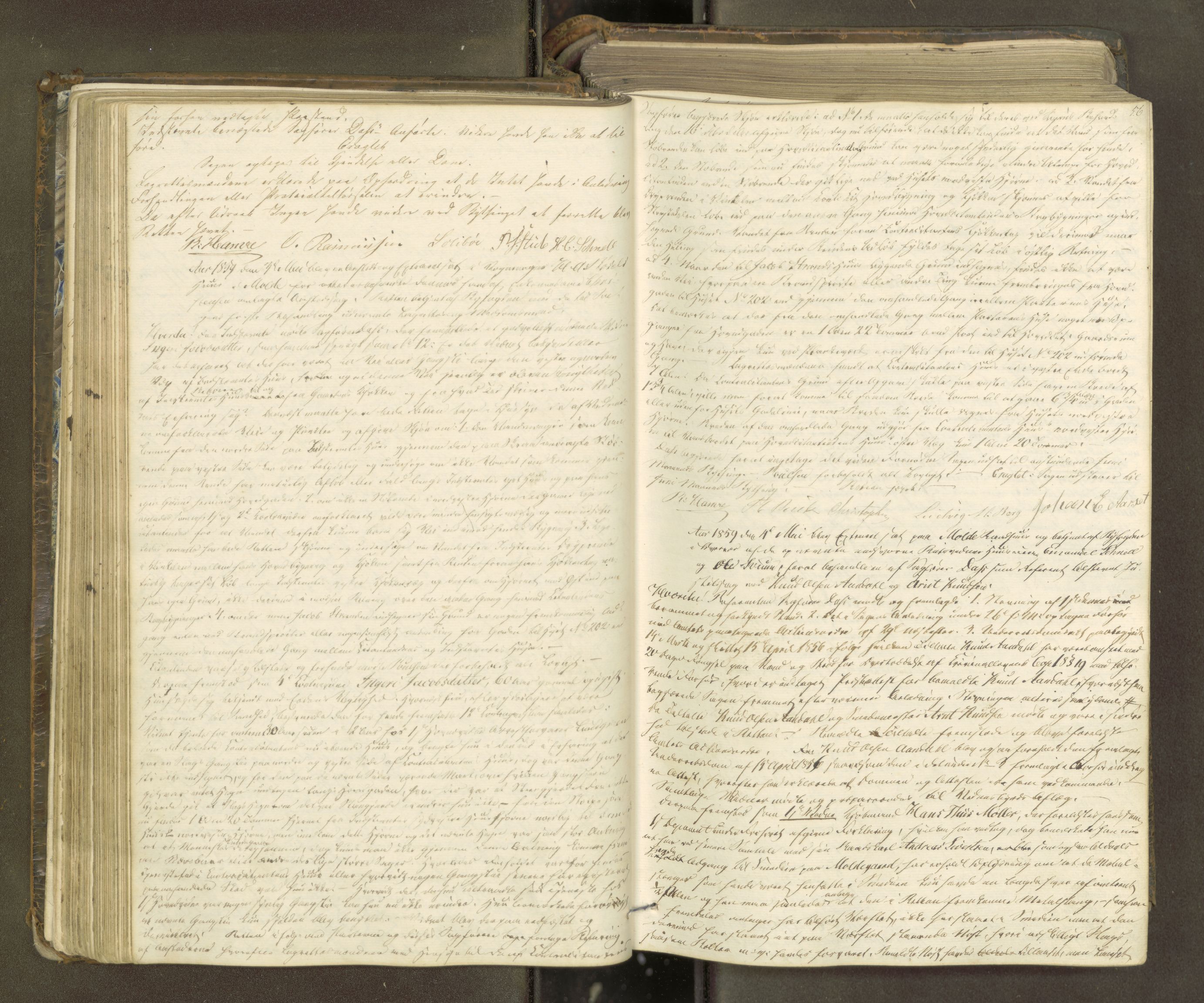 Molde byfogd, AV/SAT-A-0025/1/1A/L0009: Justisprotokoll, 1858-1863, p. 55b-56a