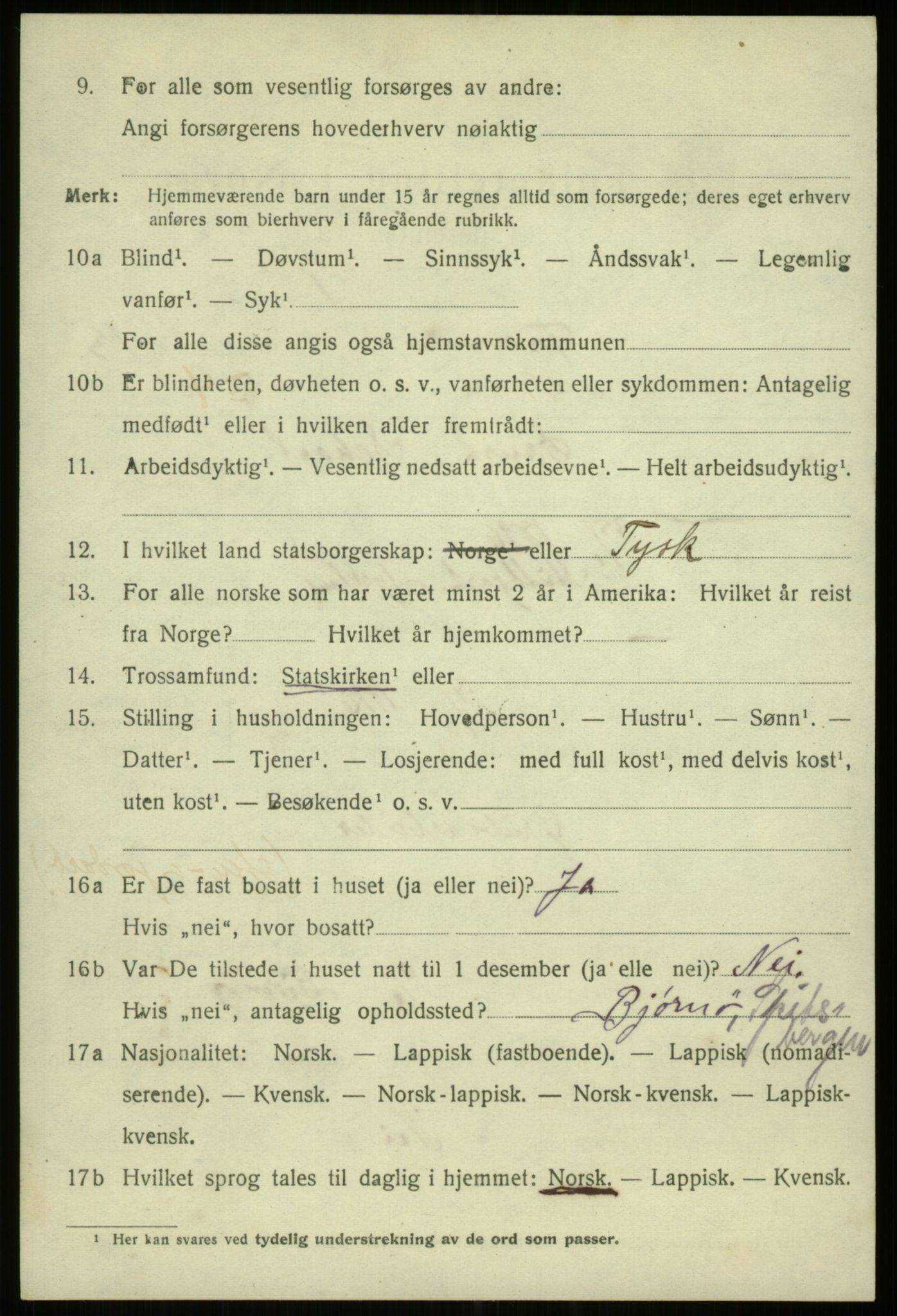 SATØ, 1920 census for Tromsø, 1920, p. 26198