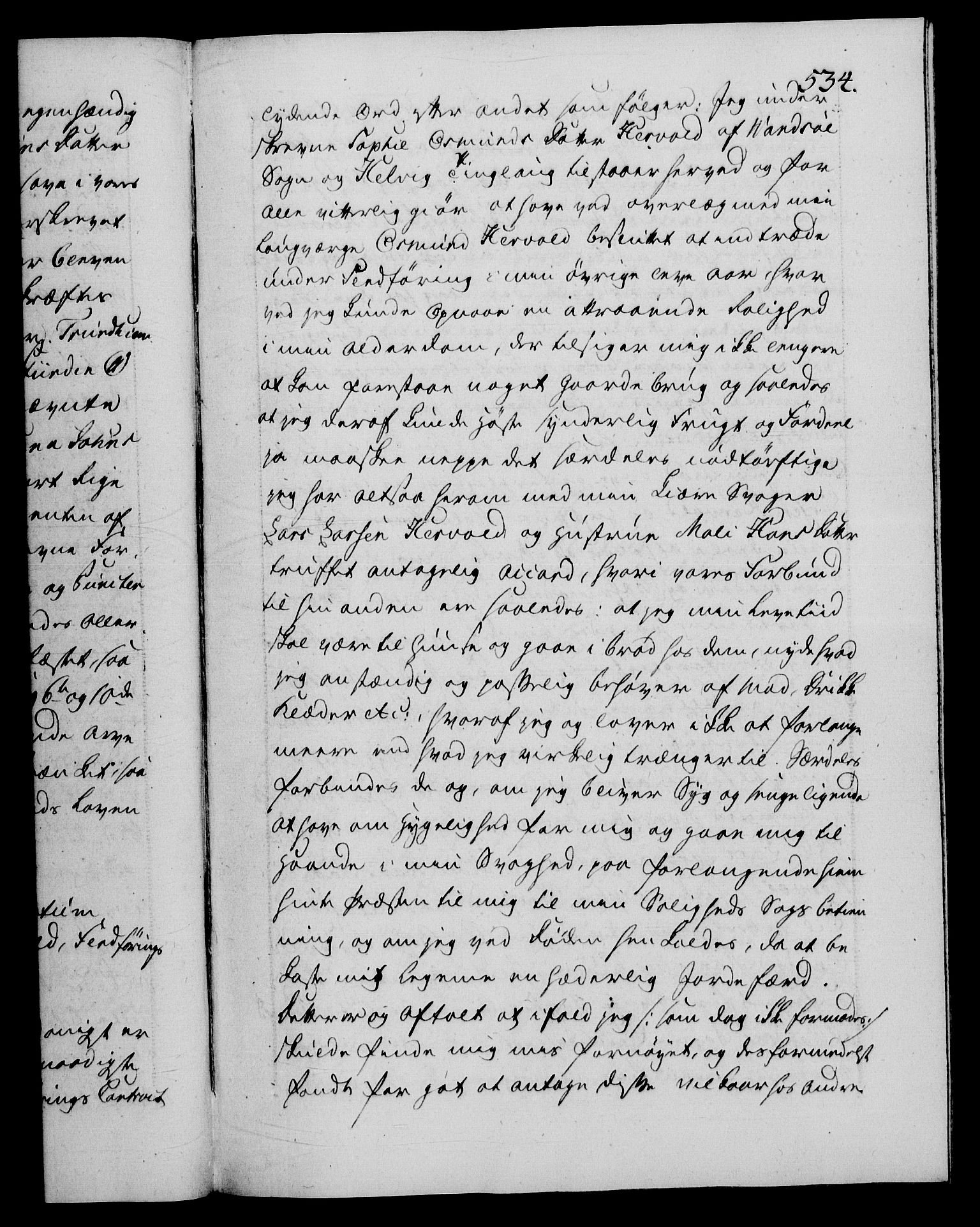 Danske Kanselli 1572-1799, AV/RA-EA-3023/F/Fc/Fca/Fcaa/L0051: Norske registre, 1786-1787, p. 534a