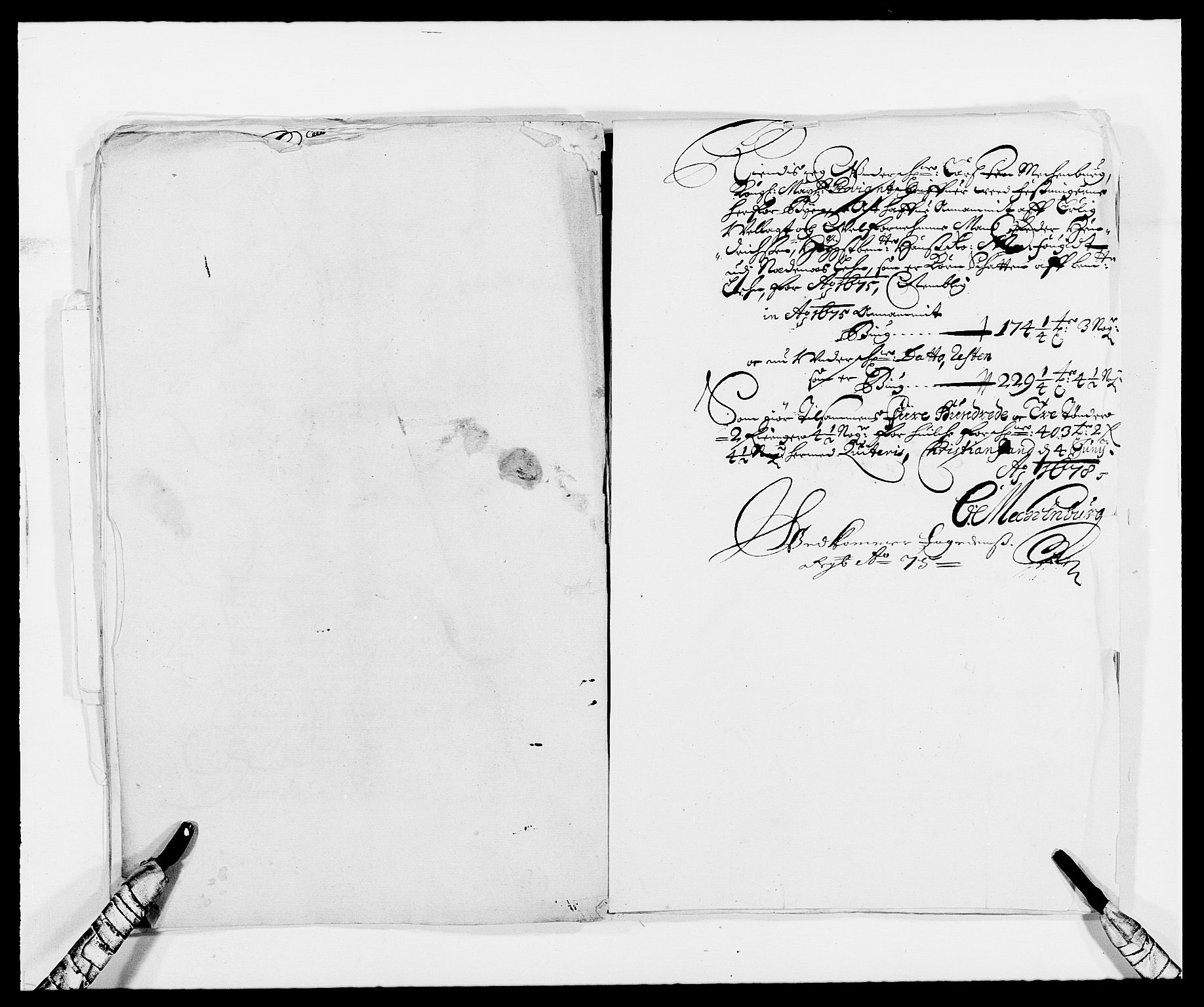 Rentekammeret inntil 1814, Reviderte regnskaper, Fogderegnskap, AV/RA-EA-4092/R39/L2301: Fogderegnskap Nedenes, 1675-1676, p. 23
