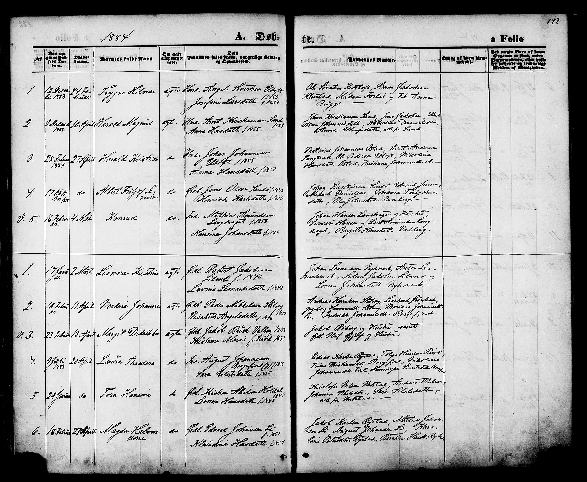 Ministerialprotokoller, klokkerbøker og fødselsregistre - Nordland, SAT/A-1459/880/L1132: Parish register (official) no. 880A06, 1869-1887, p. 122