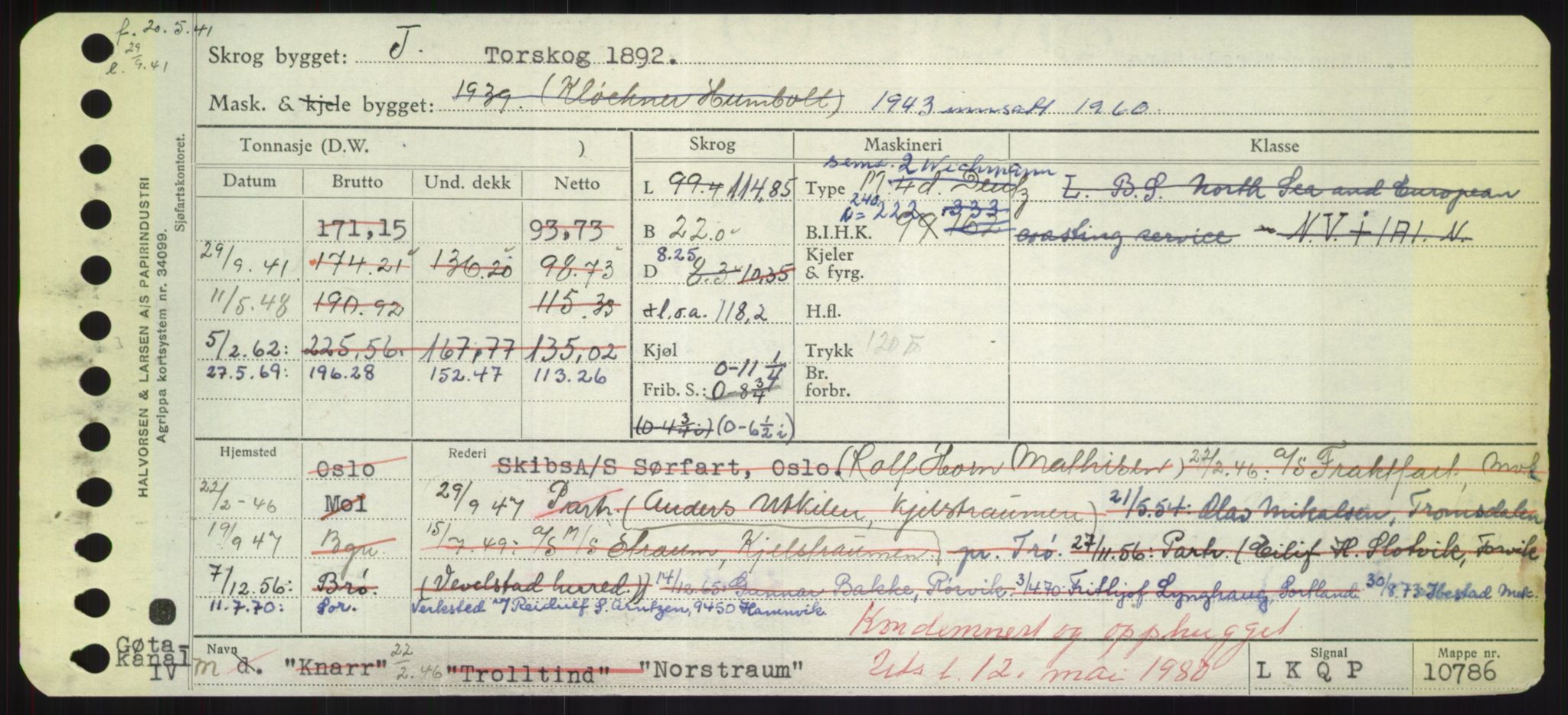 Sjøfartsdirektoratet med forløpere, Skipsmålingen, RA/S-1627/H/Hd/L0027: Fartøy, Norhop-Nør, p. 171