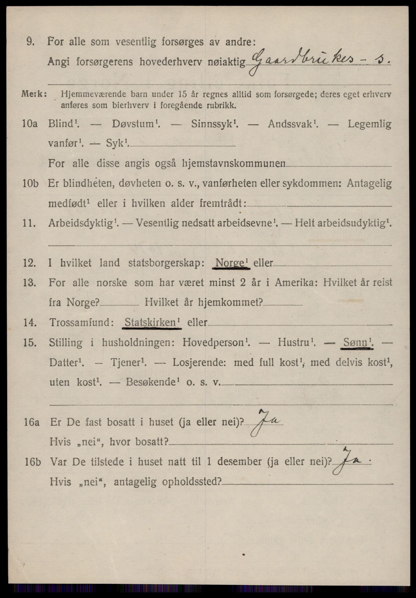 SAT, 1920 census for Vestnes, 1920, p. 1946