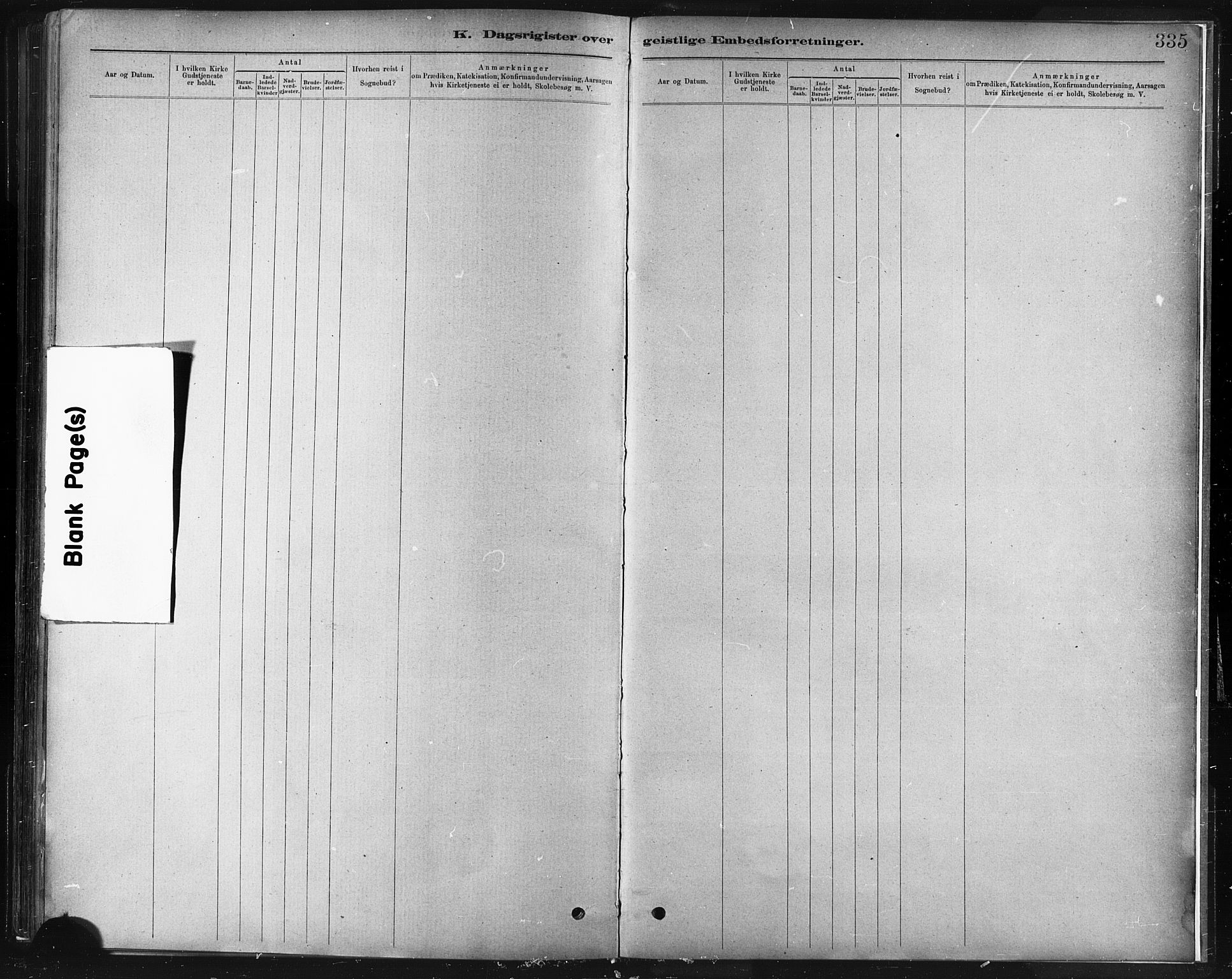 Ministerialprotokoller, klokkerbøker og fødselsregistre - Sør-Trøndelag, SAT/A-1456/672/L0857: Parish register (official) no. 672A09, 1882-1893, p. 335