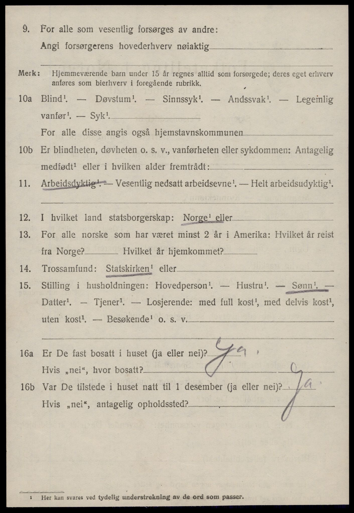 SAT, 1920 census for Aukra, 1920, p. 4834