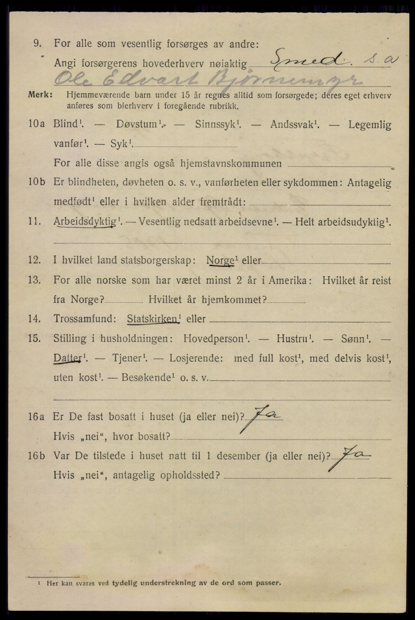 SAO, 1920 census for Sarpsborg, 1920, p. 19311