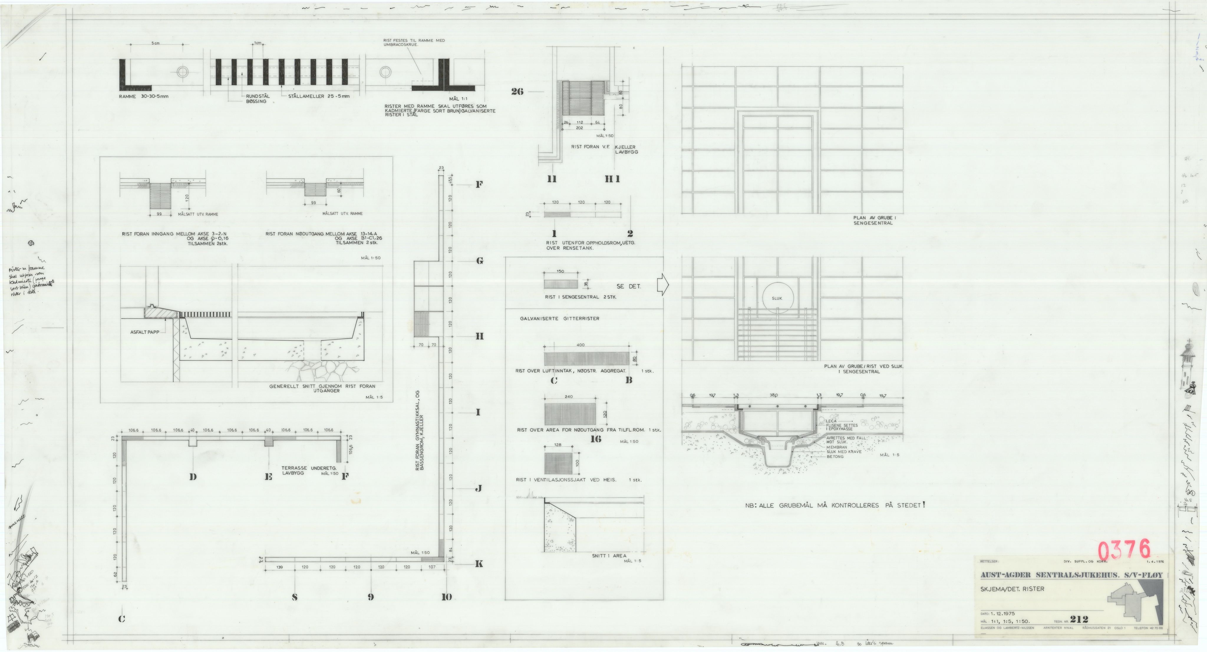 Eliassen og Lambertz-Nilssen Arkitekter, AAKS/PA-2983/T/T03/L0004: Tegningskogger 376, 1974-1978, p. 13
