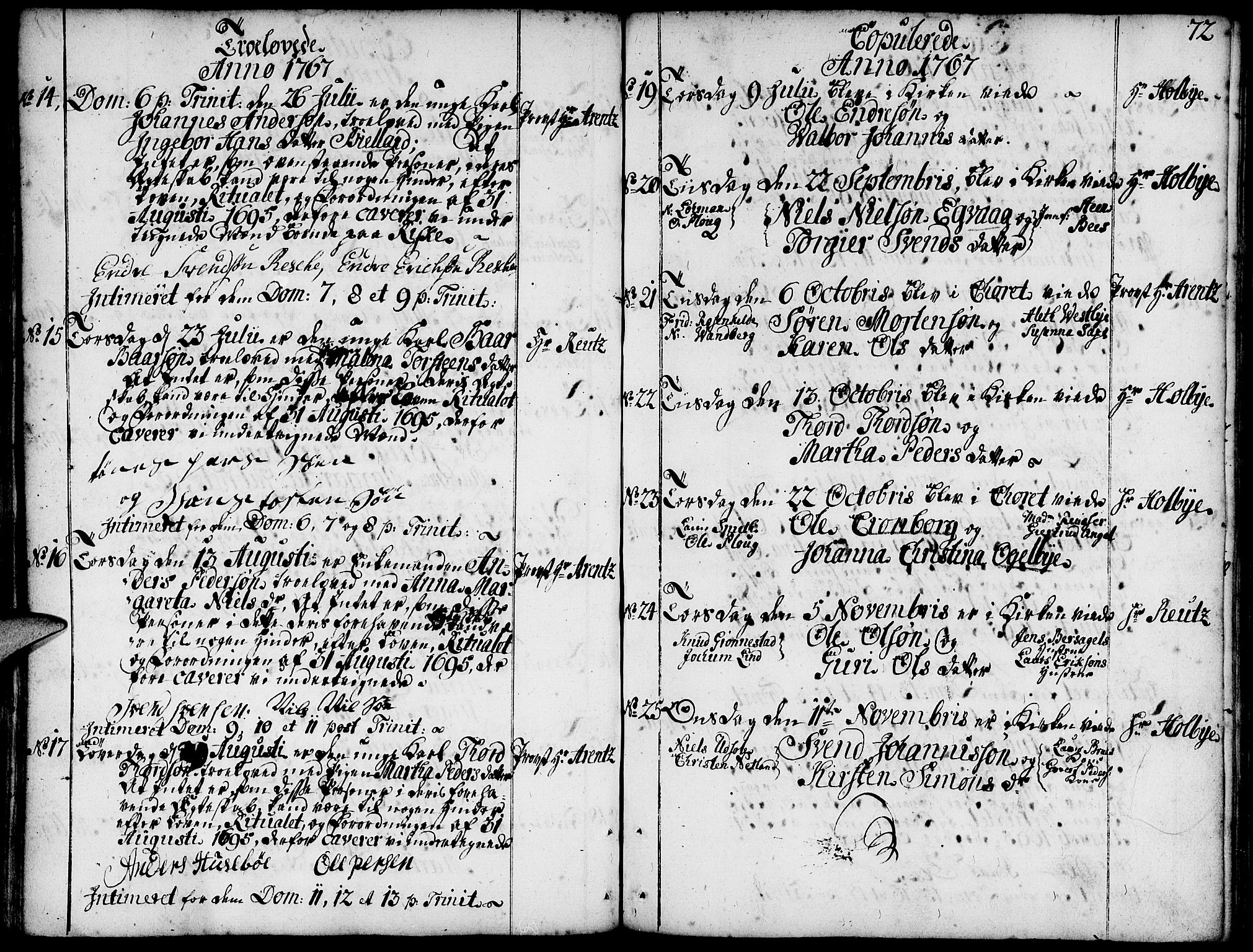 Domkirken sokneprestkontor, AV/SAST-A-101812/001/30/30BA/L0004: Parish register (official) no. A 4, 1744-1782, p. 72