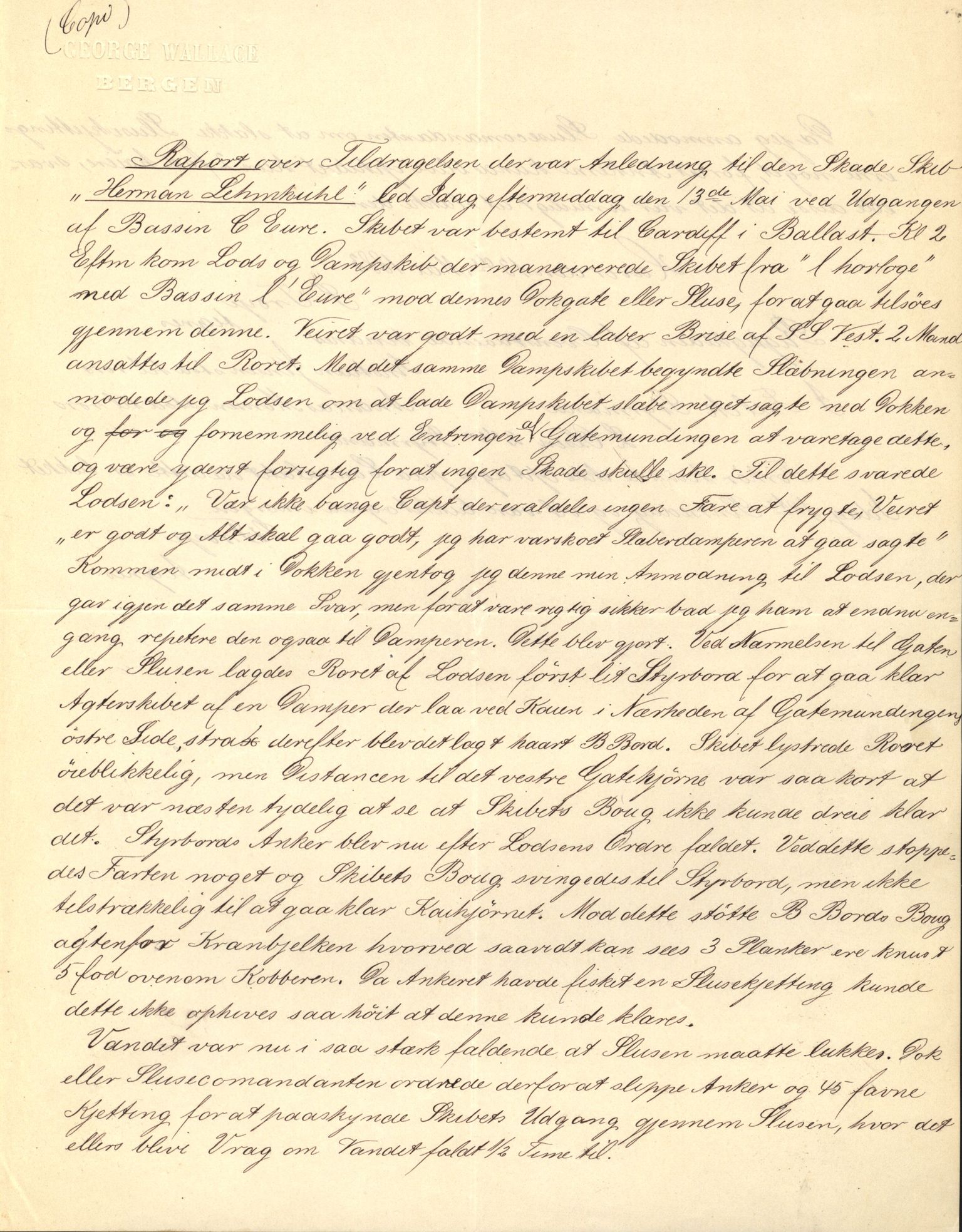 Pa 63 - Østlandske skibsassuranceforening, VEMU/A-1079/G/Ga/L0016/0008: Havaridokumenter / Ariel, Arica, Rolf, Activ, Herman Lehmkuhl, 1883, p. 30