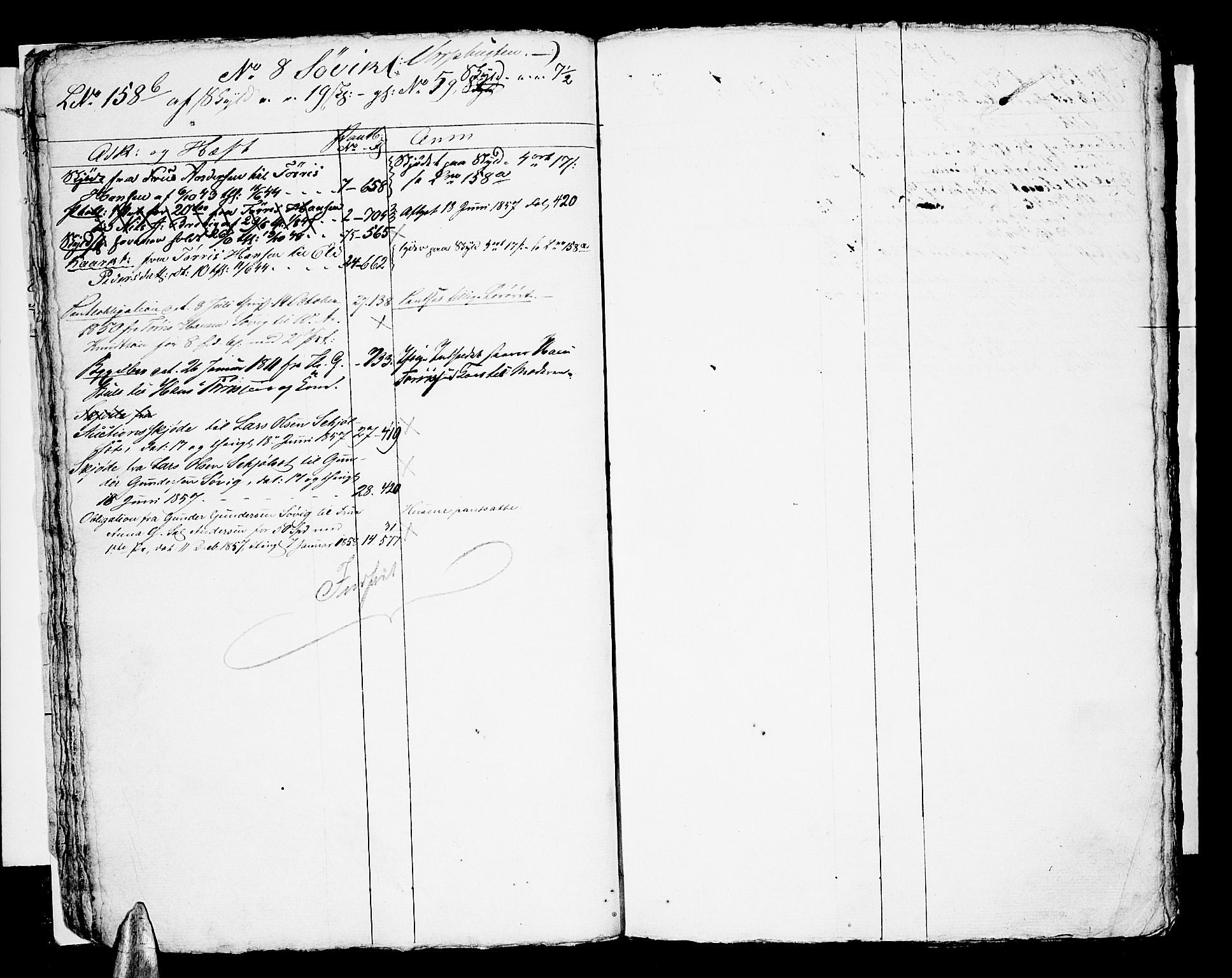 Nordmøre sorenskriveri, SAT/A-4132/1/2/2A/L0014: Mortgage register no. 14, 1822-1866