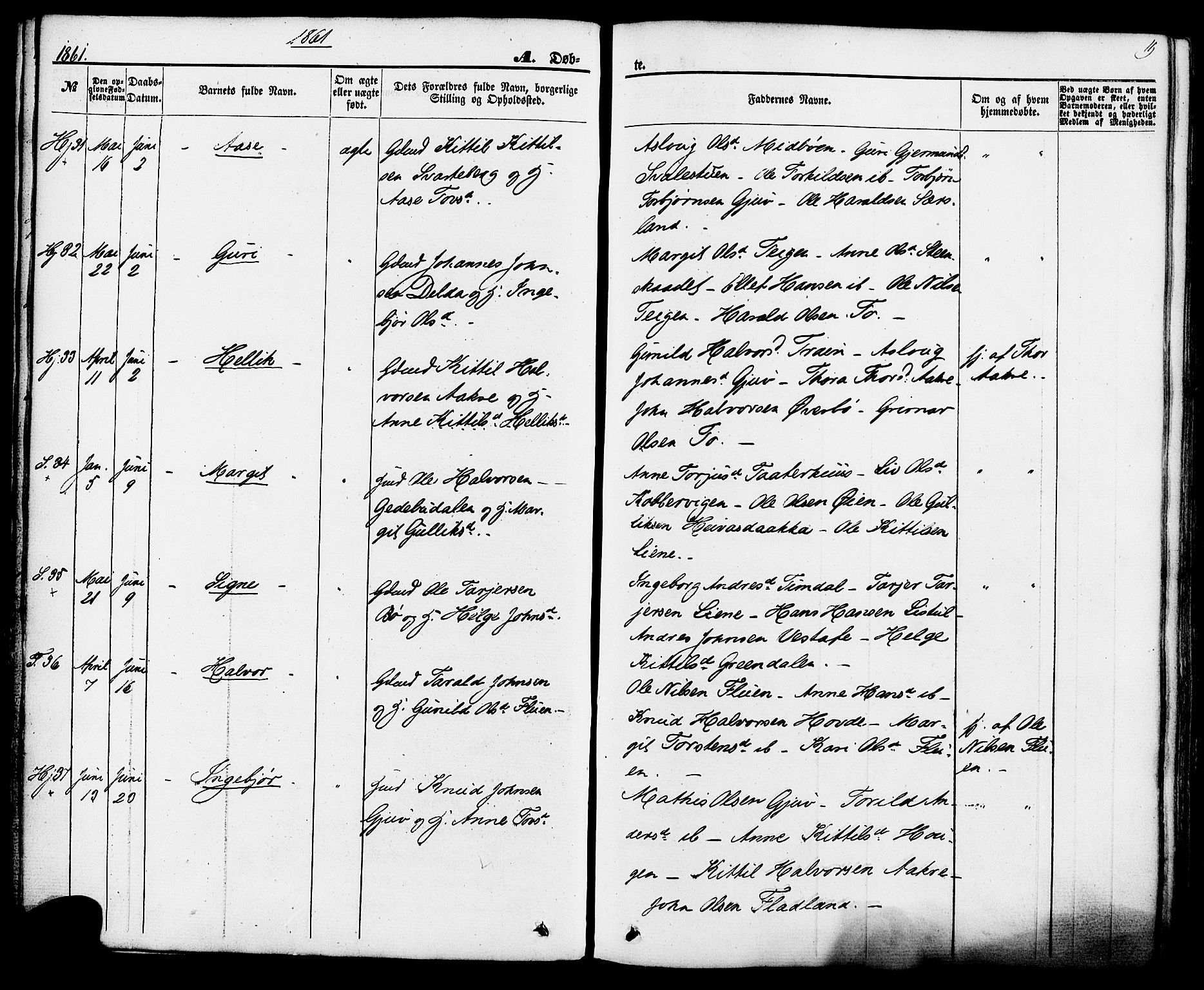 Hjartdal kirkebøker, AV/SAKO-A-270/F/Fa/L0009: Parish register (official) no. I 9, 1860-1879, p. 19