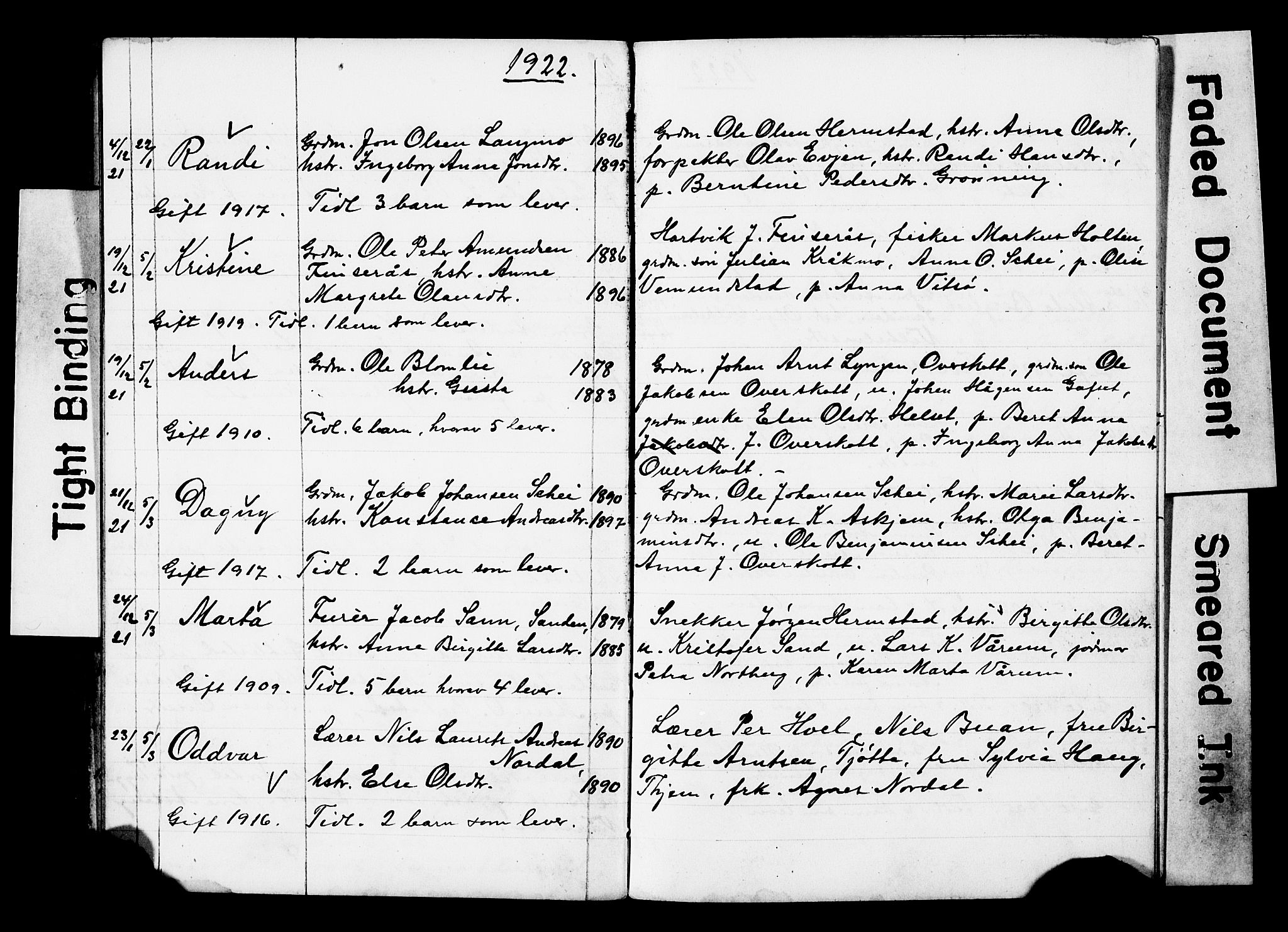 Ministerialprotokoller, klokkerbøker og fødselsregistre - Sør-Trøndelag, AV/SAT-A-1456/646/L0631: Parish register (copy) no. 646C04, 1917-1930