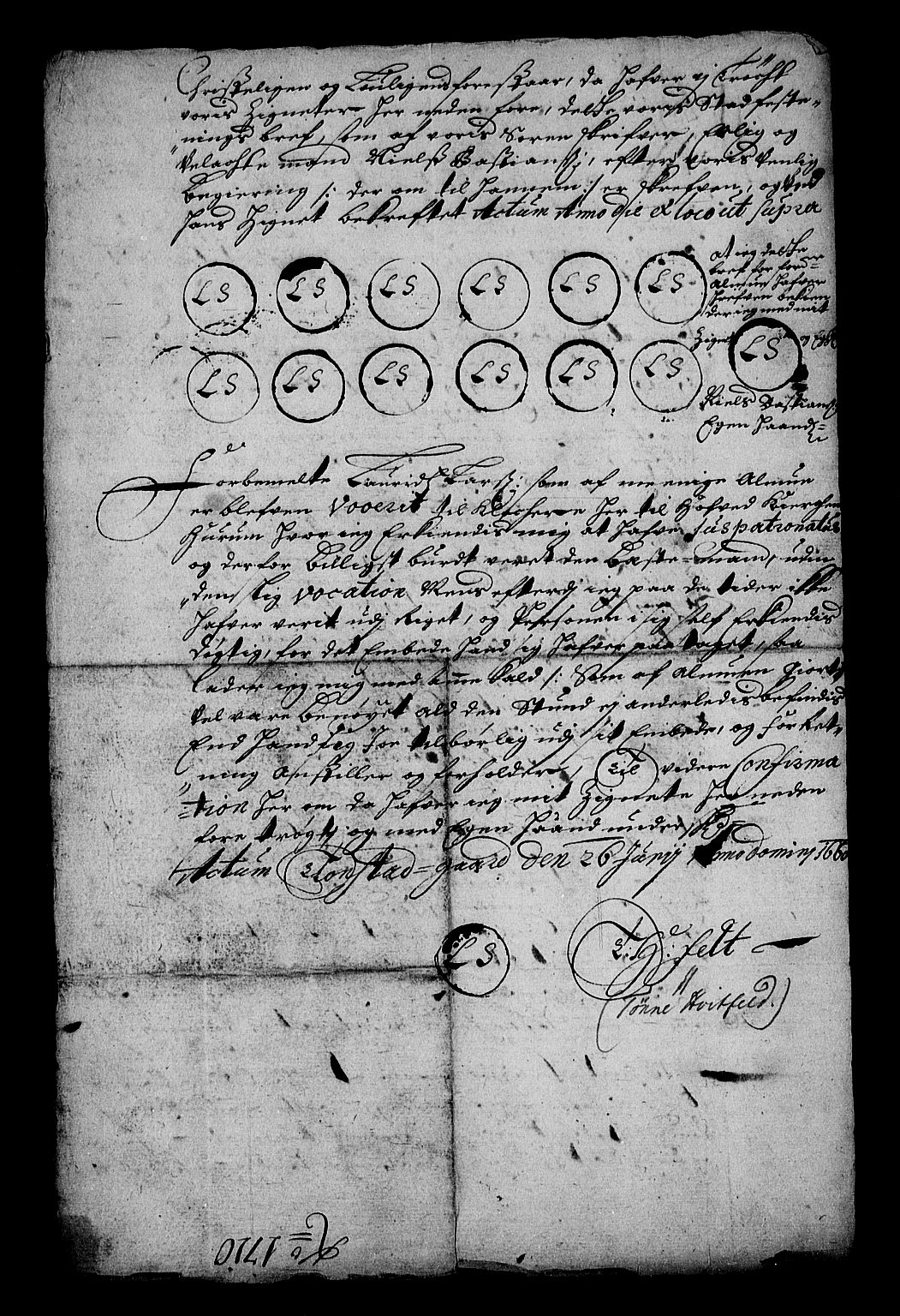 Stattholderembetet 1572-1771, RA/EA-2870/Af/L0002: Avskrifter av vedlegg til originale supplikker, nummerert i samsvar med supplikkbøkene, 1687-1689, p. 179