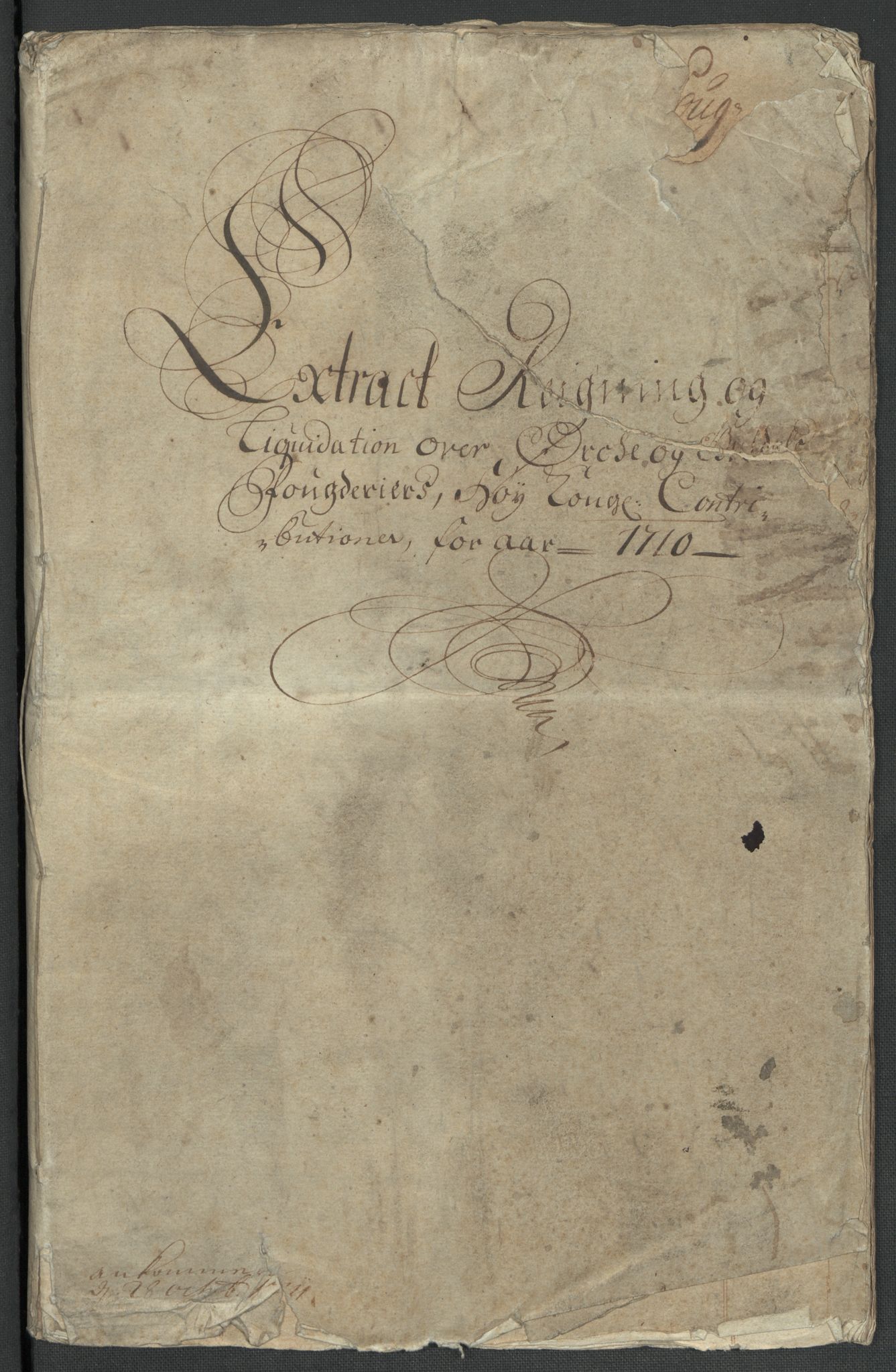 Rentekammeret inntil 1814, Reviderte regnskaper, Fogderegnskap, RA/EA-4092/R60/L3960: Fogderegnskap Orkdal og Gauldal, 1710, p. 4