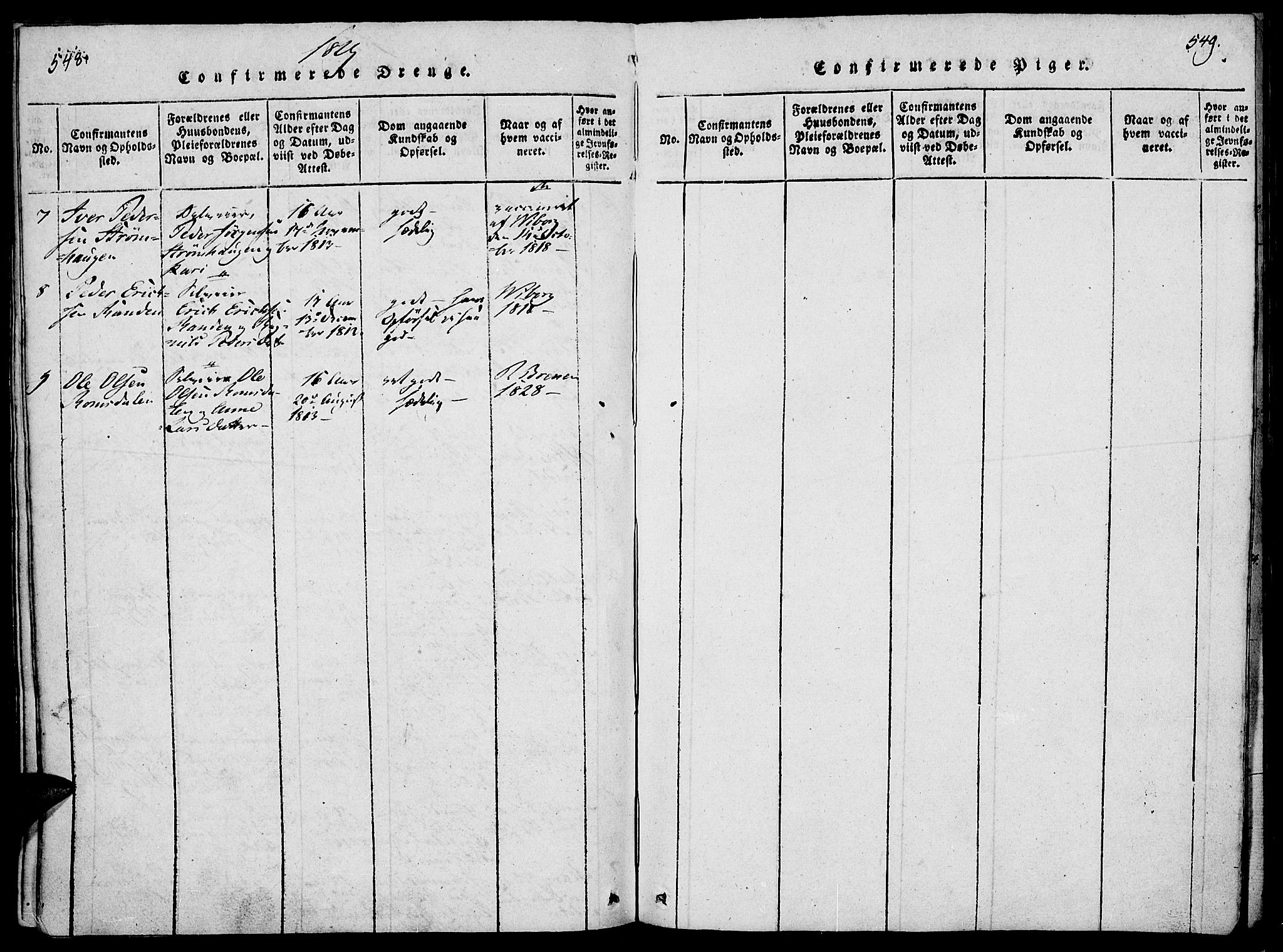 Lesja prestekontor, AV/SAH-PREST-068/H/Ha/Haa/L0004: Parish register (official) no. 4, 1820-1829, p. 548-549