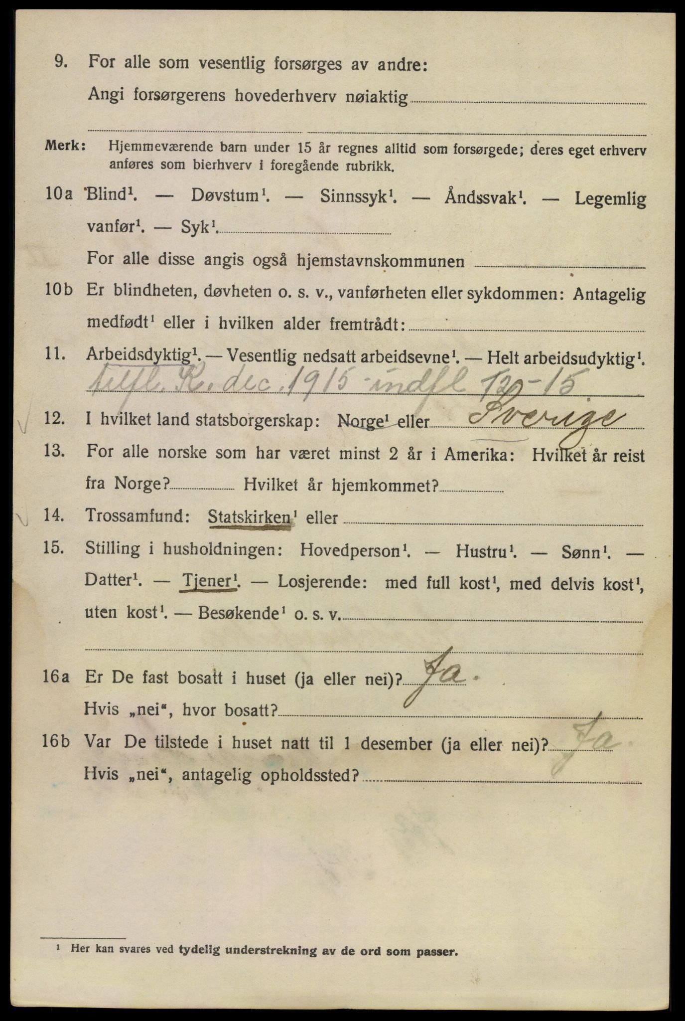 SAO, 1920 census for Kristiania, 1920, p. 595004