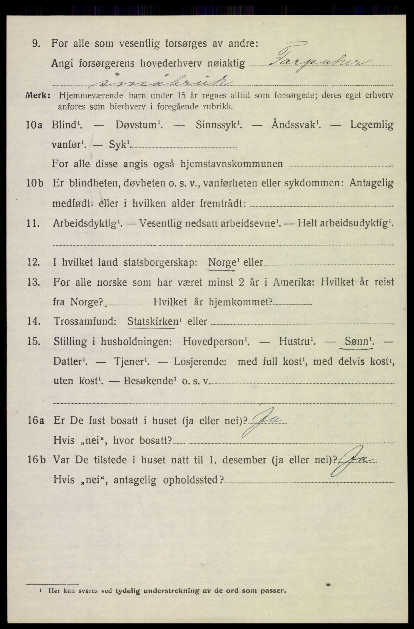 SAH, 1920 census for Vestre Gausdal, 1920, p. 1746