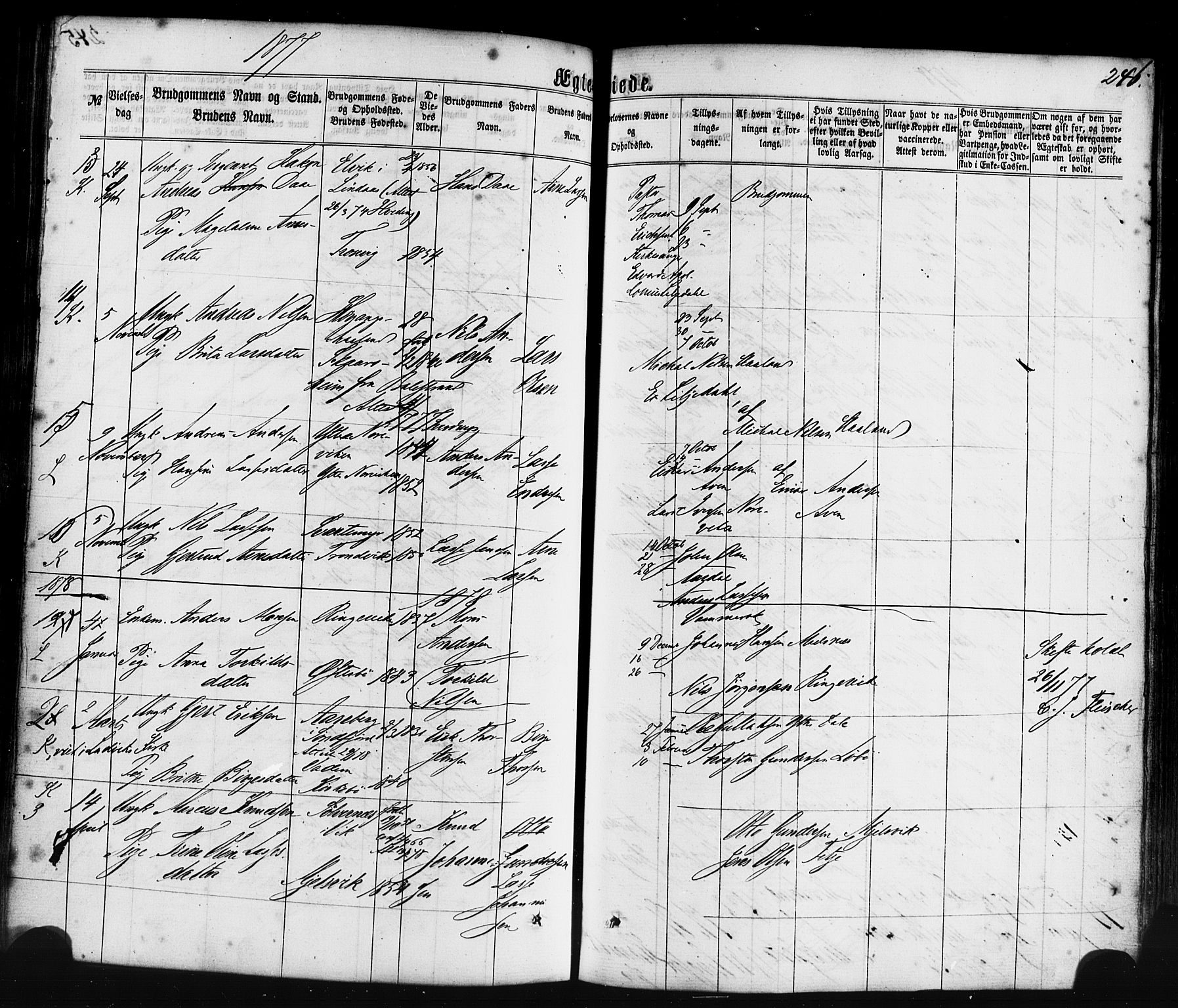 Lavik sokneprestembete, SAB/A-80901: Parish register (official) no. A 4, 1864-1881, p. 246