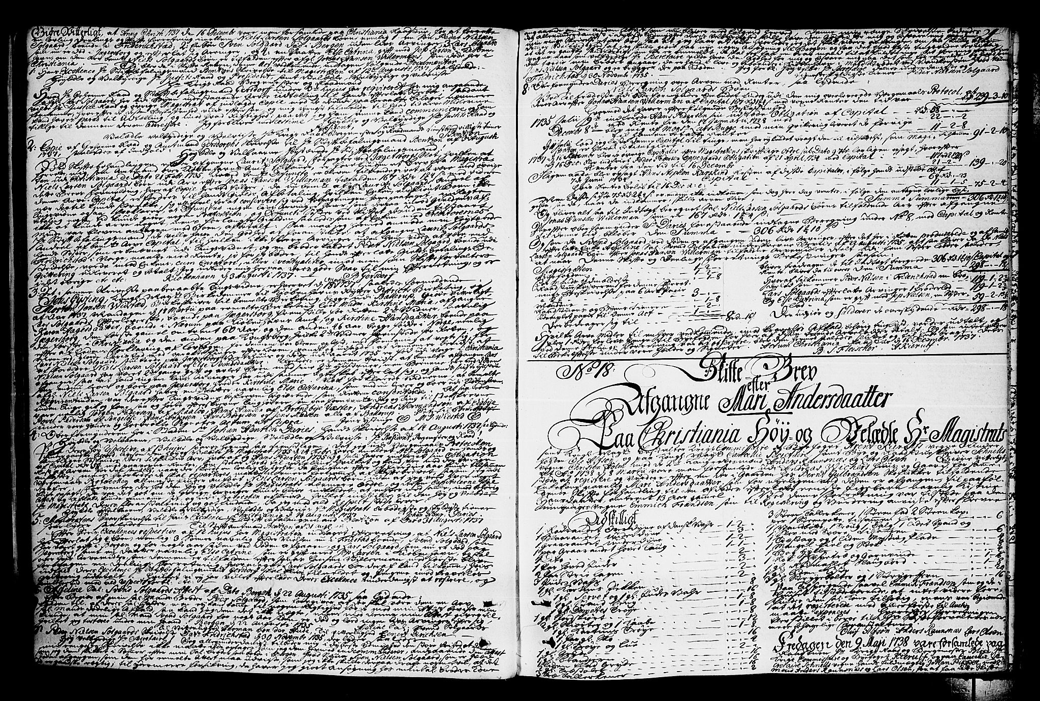 Oslo skifterett, AV/SAO-A-10383/H/Ha/L0008b: Skifteprotokoll, 1737-1741, p. 23b-24a