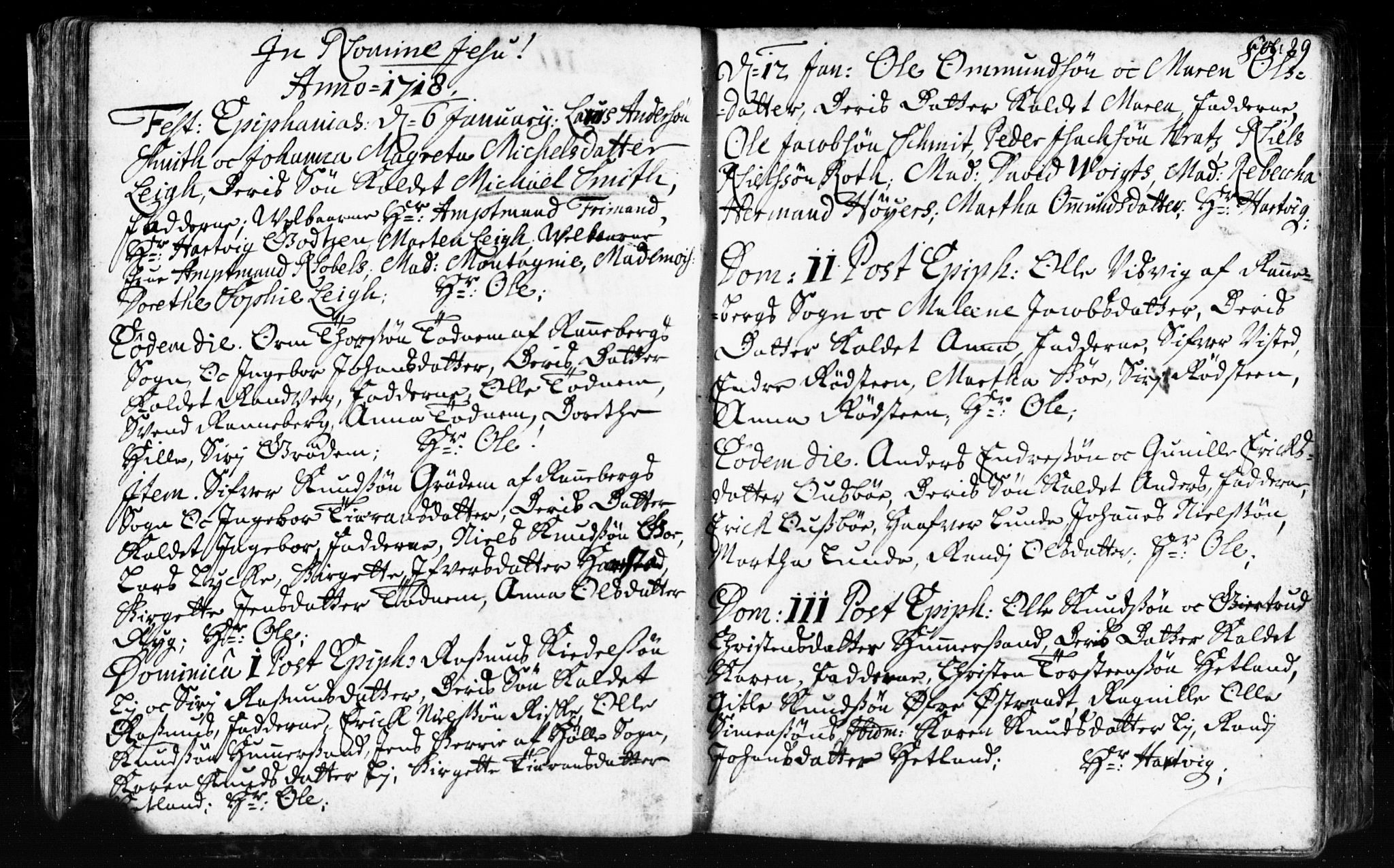 Domkirken sokneprestkontor, SAST/A-101812/001/30/30BB/L0002: Parish register (copy) no. B 2, 1714-1733, p. 29