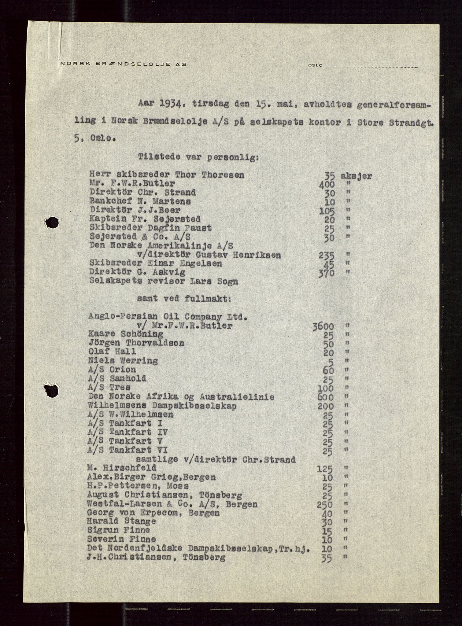 PA 1544 - Norsk Brændselolje A/S, SAST/A-101965/1/A/Aa/L0002/0002: Generalforsamling  / Generalforsamling 1933, 1934, 1933-1934, p. 132