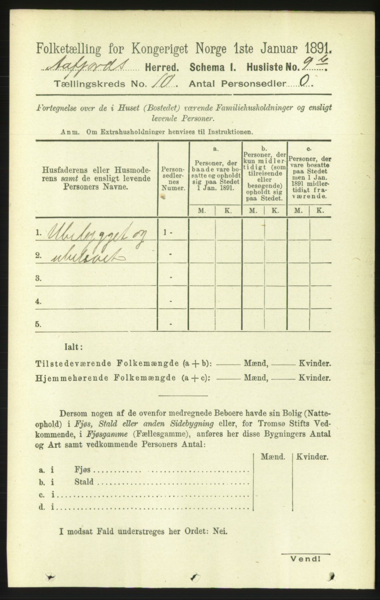 RA, 1891 census for 1630 Åfjord, 1891, p. 2927