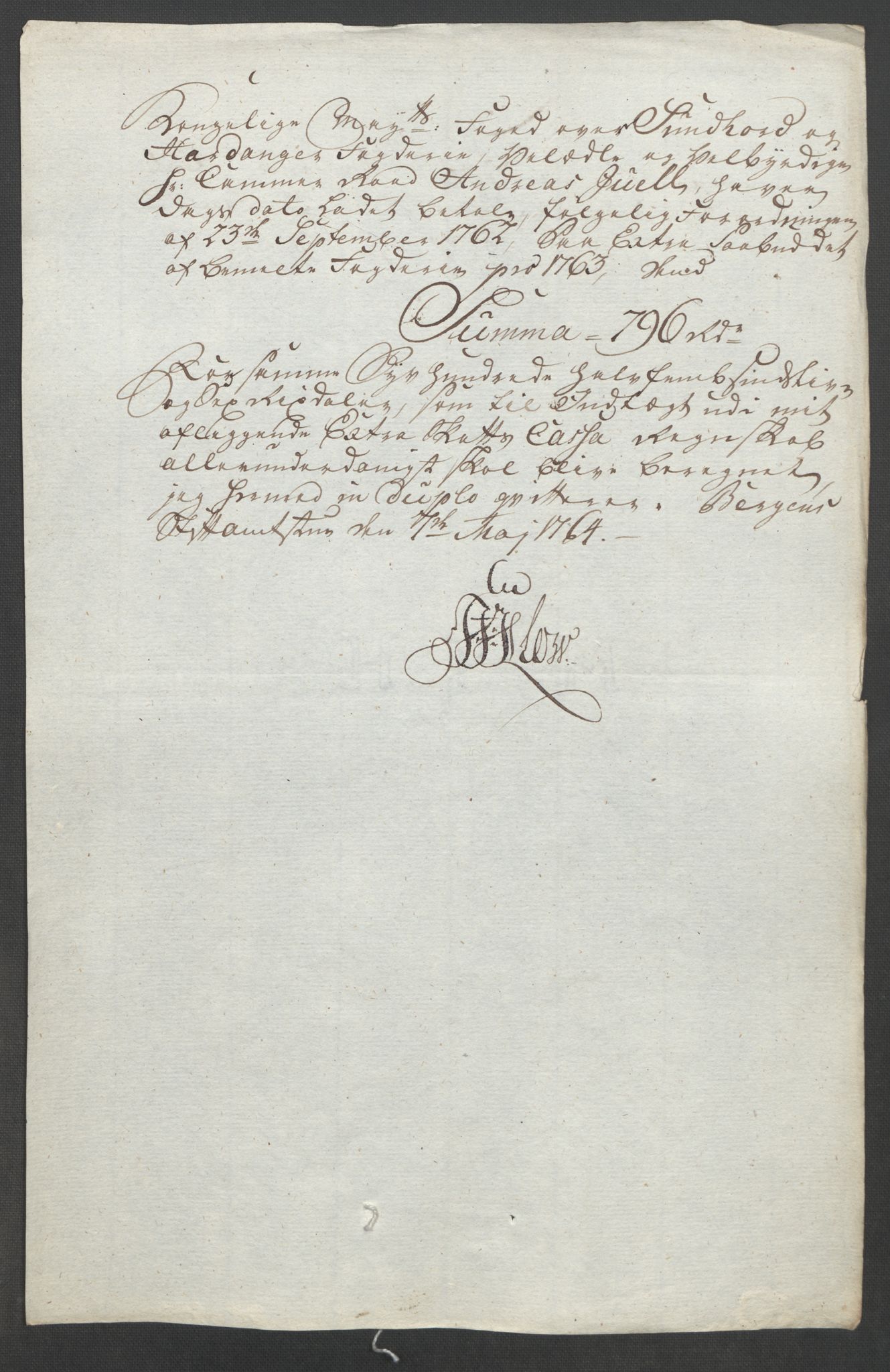 Rentekammeret inntil 1814, Reviderte regnskaper, Fogderegnskap, RA/EA-4092/R48/L3136: Ekstraskatten Sunnhordland og Hardanger, 1762-1772, p. 56