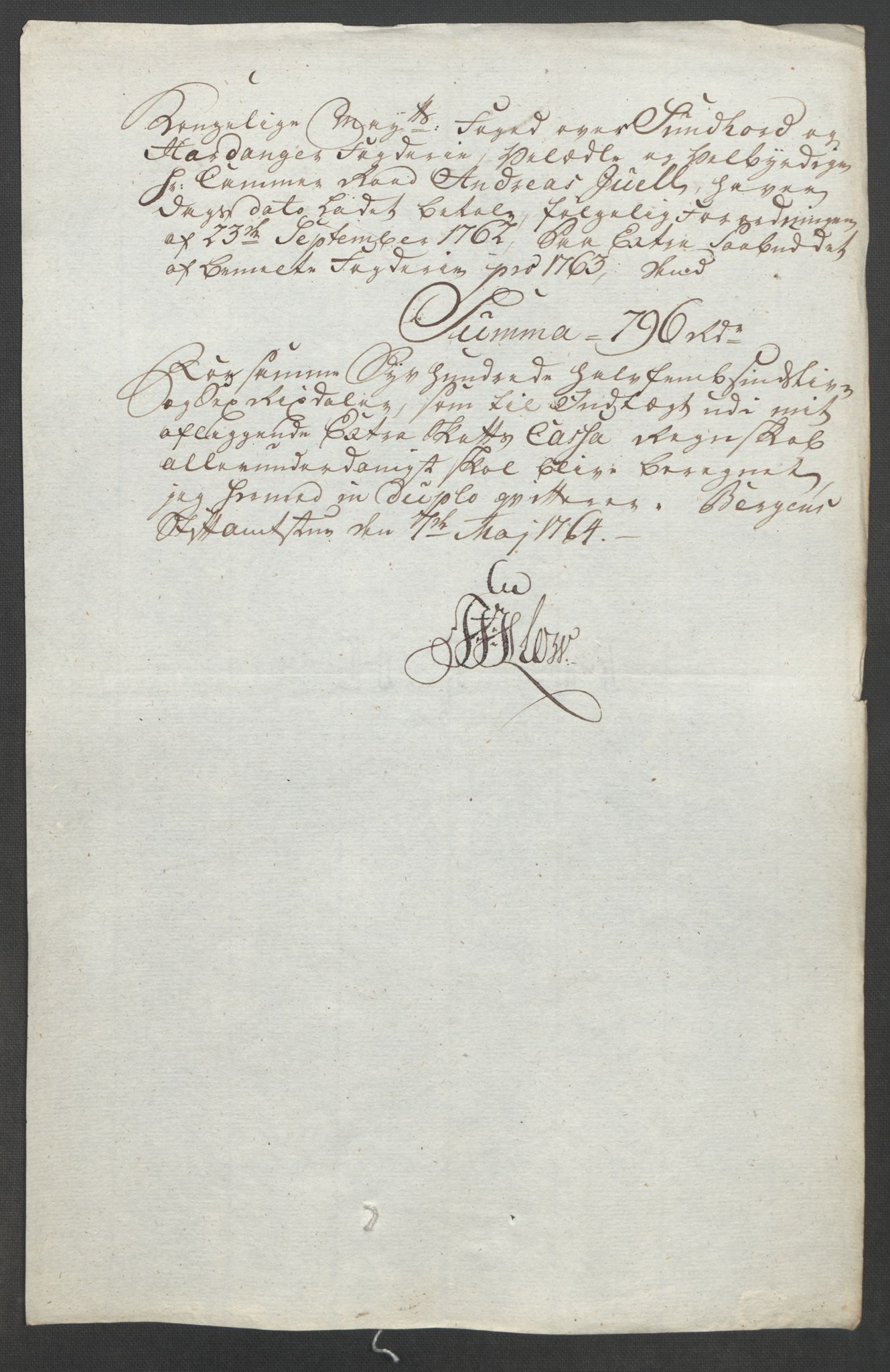 Rentekammeret inntil 1814, Reviderte regnskaper, Fogderegnskap, AV/RA-EA-4092/R48/L3136: Ekstraskatten Sunnhordland og Hardanger, 1762-1772, p. 56