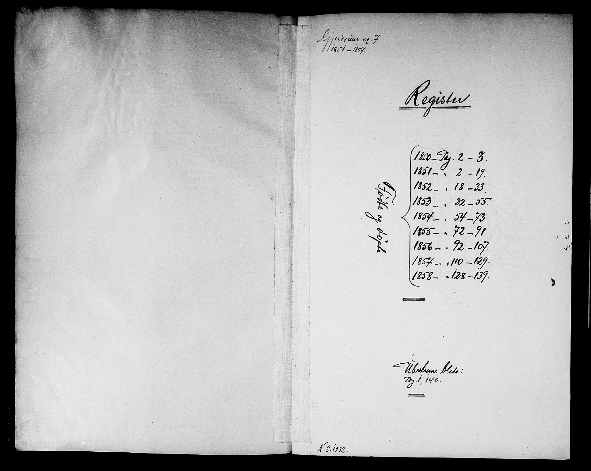 Gjerdrum prestekontor Kirkebøker, AV/SAO-A-10412b/G/Ga/L0003: Parish register (copy) no. I 3, 1851-1858