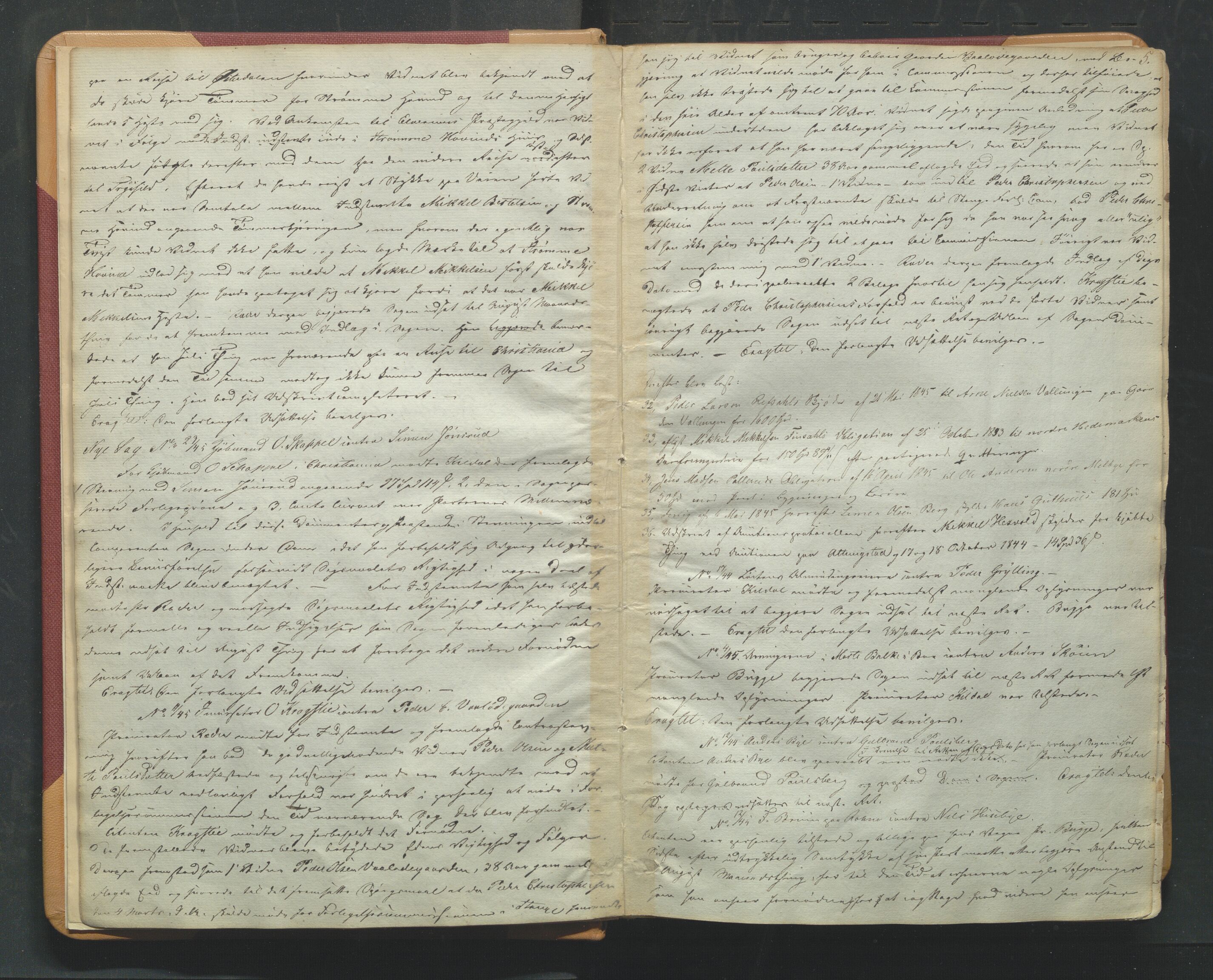 Sør-Hedmark sorenskriveri, AV/SAH-TING-014/G/Gb/Gba/L0006A: Tingbok, 1845-1853, p. 4b-5a