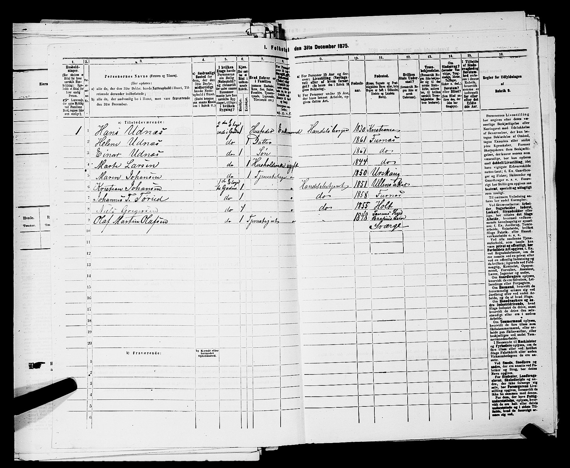 RA, 1875 census for 0301 Kristiania, 1875, p. 1939