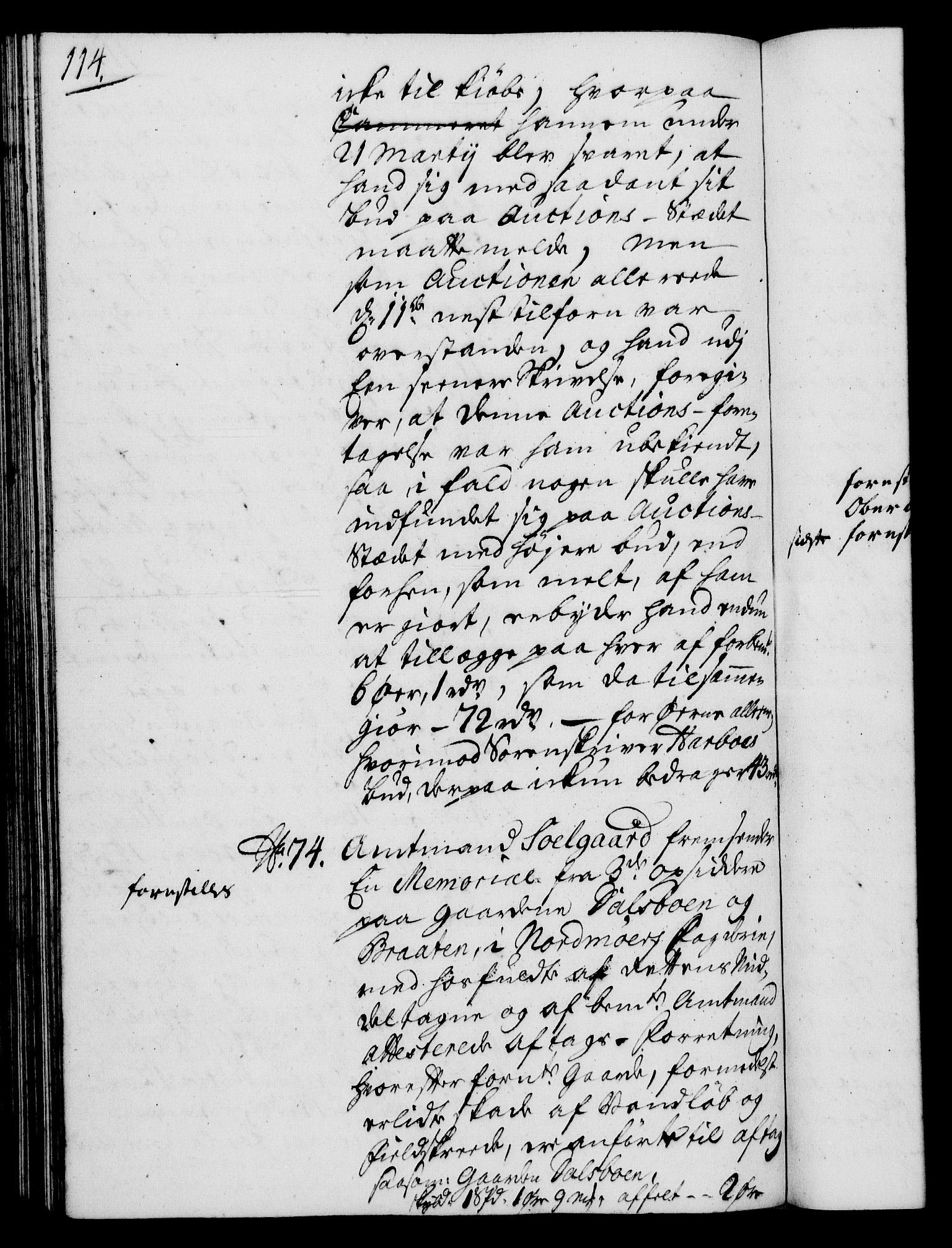 Rentekammeret, Kammerkanselliet, AV/RA-EA-3111/G/Gh/Gha/L0021: Norsk ekstraktmemorialprotokoll (merket RK 53.66), 1739, p. 114