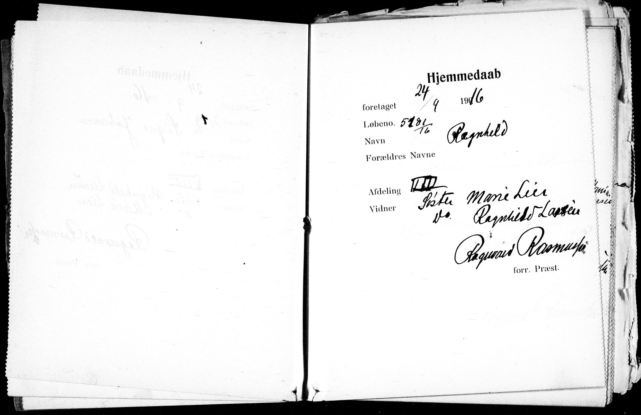 Ullevål sykehus prestekontor Kirkebøker, AV/SAO-A-10542a/K/Ka/L0003: Baptism register no. 3, 1914-1921