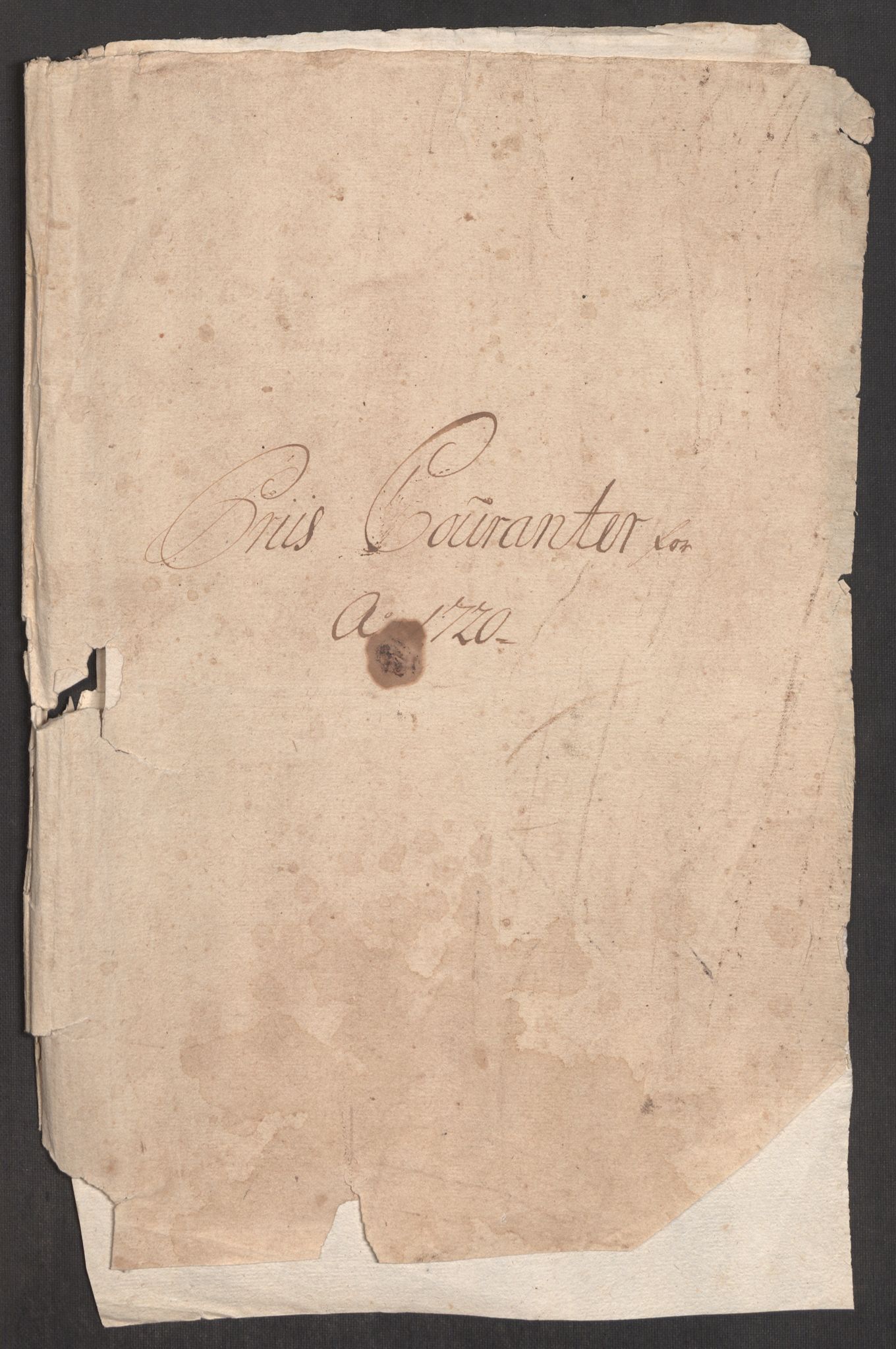 Rentekammeret inntil 1814, Realistisk ordnet avdeling, AV/RA-EA-4070/Oe/L0001: [Ø1]: Priskuranter, 1712-1739, p. 162