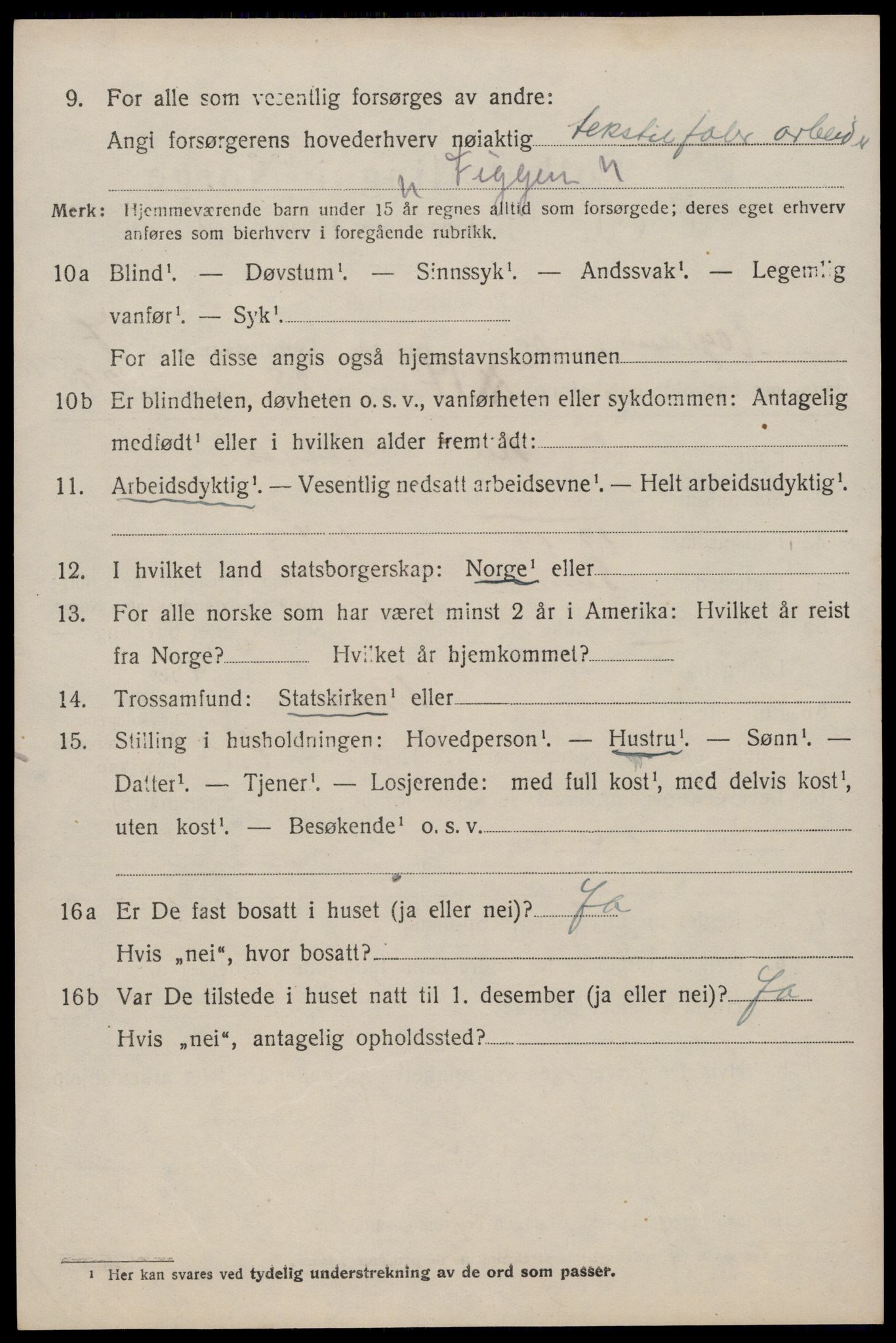 SAST, 1920 census for Høyland, 1920, p. 4841