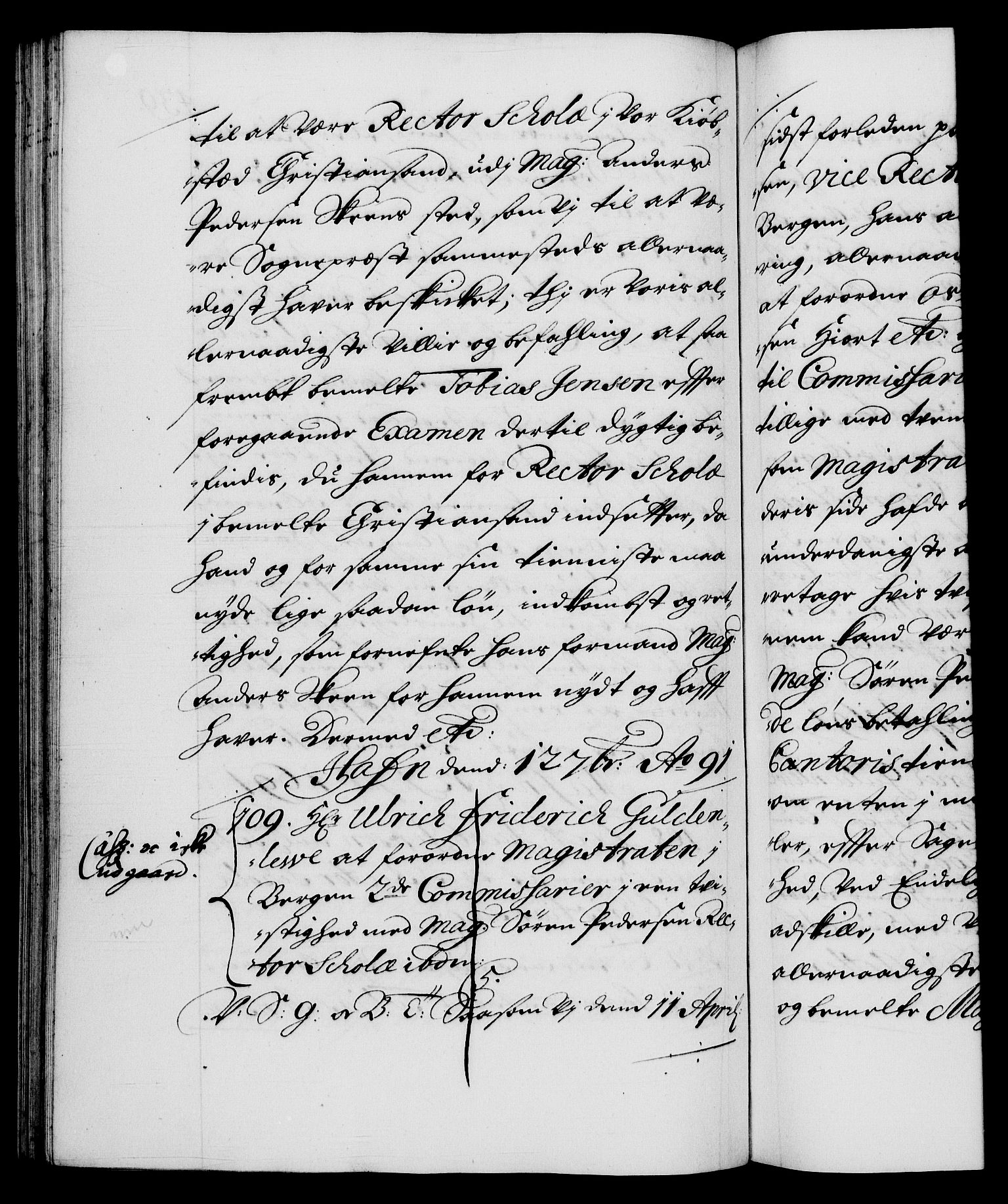 Danske Kanselli 1572-1799, AV/RA-EA-3023/F/Fc/Fca/Fcab/L0014: Norske tegnelser (mikrofilm), 1688-1691, p. 439b